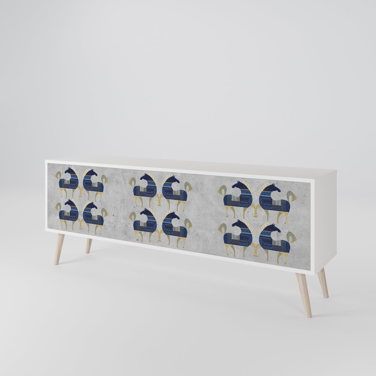 MAJESTIC STEED 3-Door TV Cabinet
