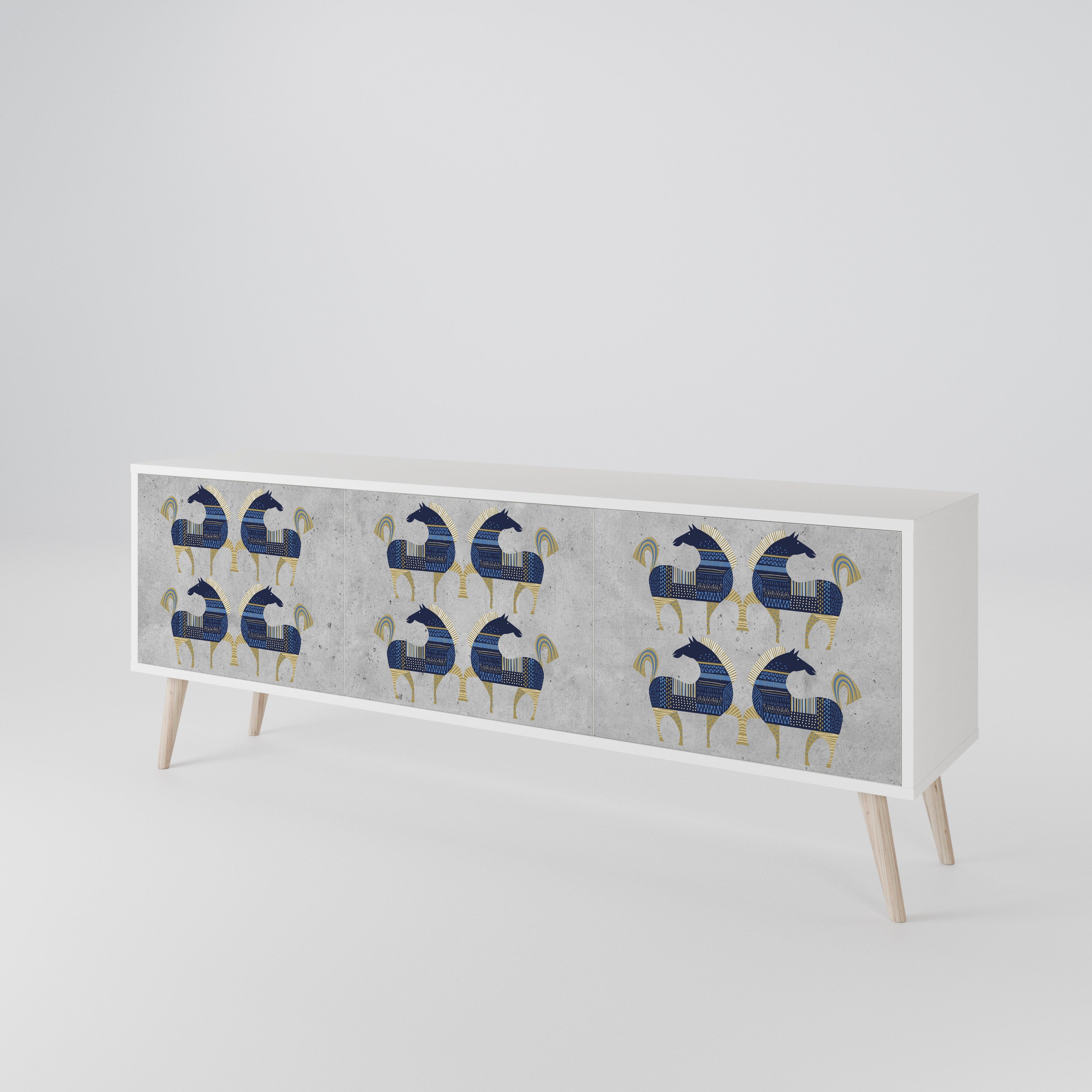 MAJESTIC STEED 3-Door TV Cabinet