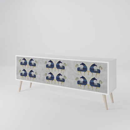 MAJESTIC STEED 3-Door TV Cabinet