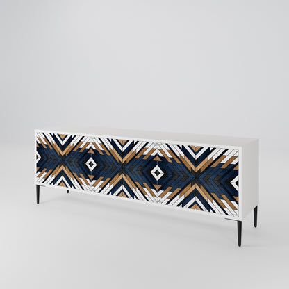 ARTFUL GEOMETRY 3-Door TV Cabinet