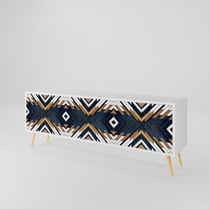 ARTFUL GEOMETRY 3-Door TV Cabinet