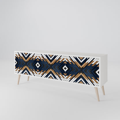 ARTFUL GEOMETRY 3-Door TV Cabinet