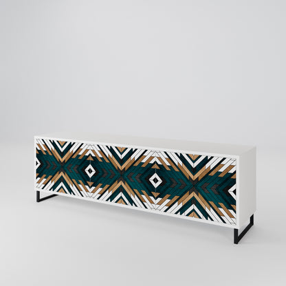 ARTISTIC GEOMETRY 3-Door TV Cabinet