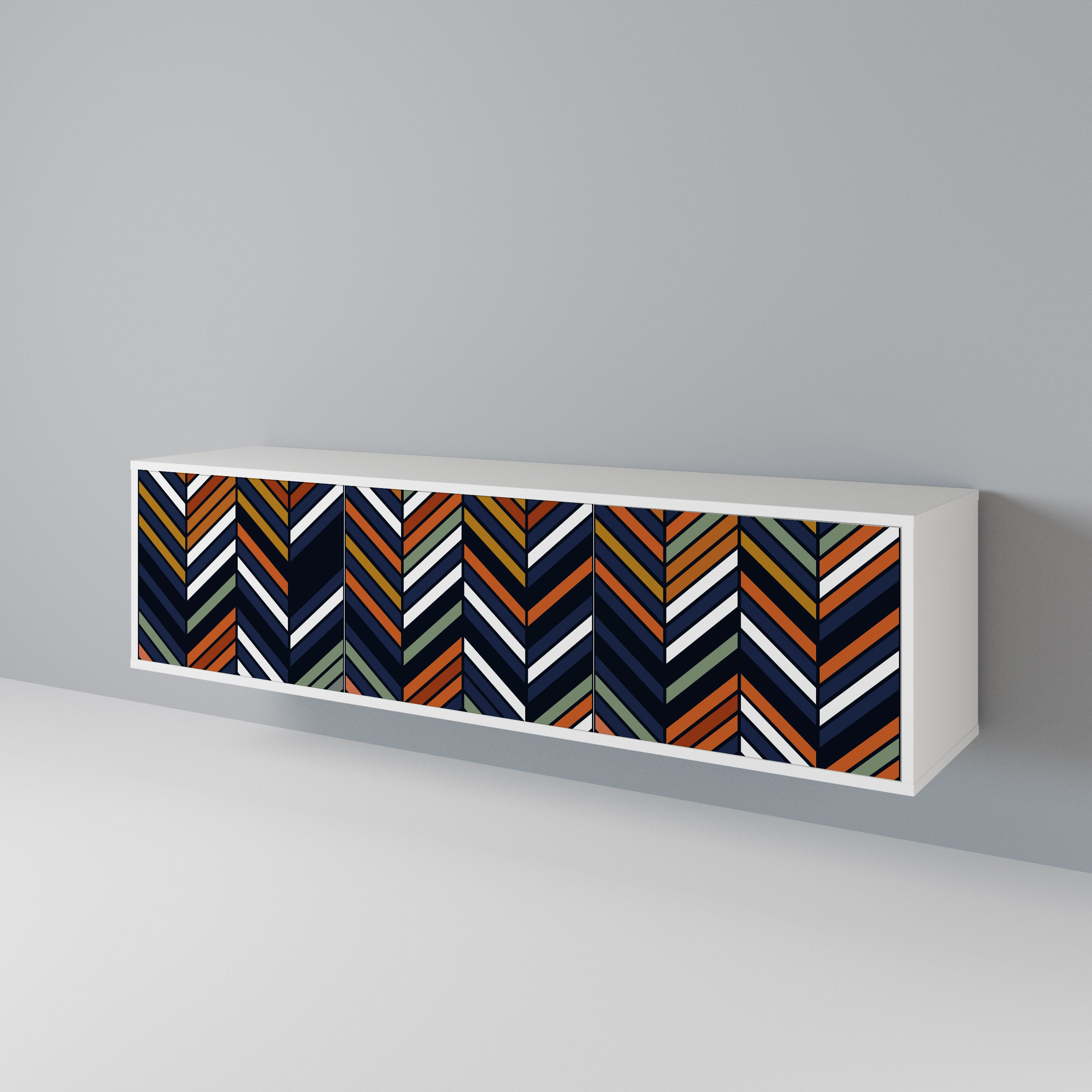 VIBRANT PATCHWORK 3-Door TV Cabinet