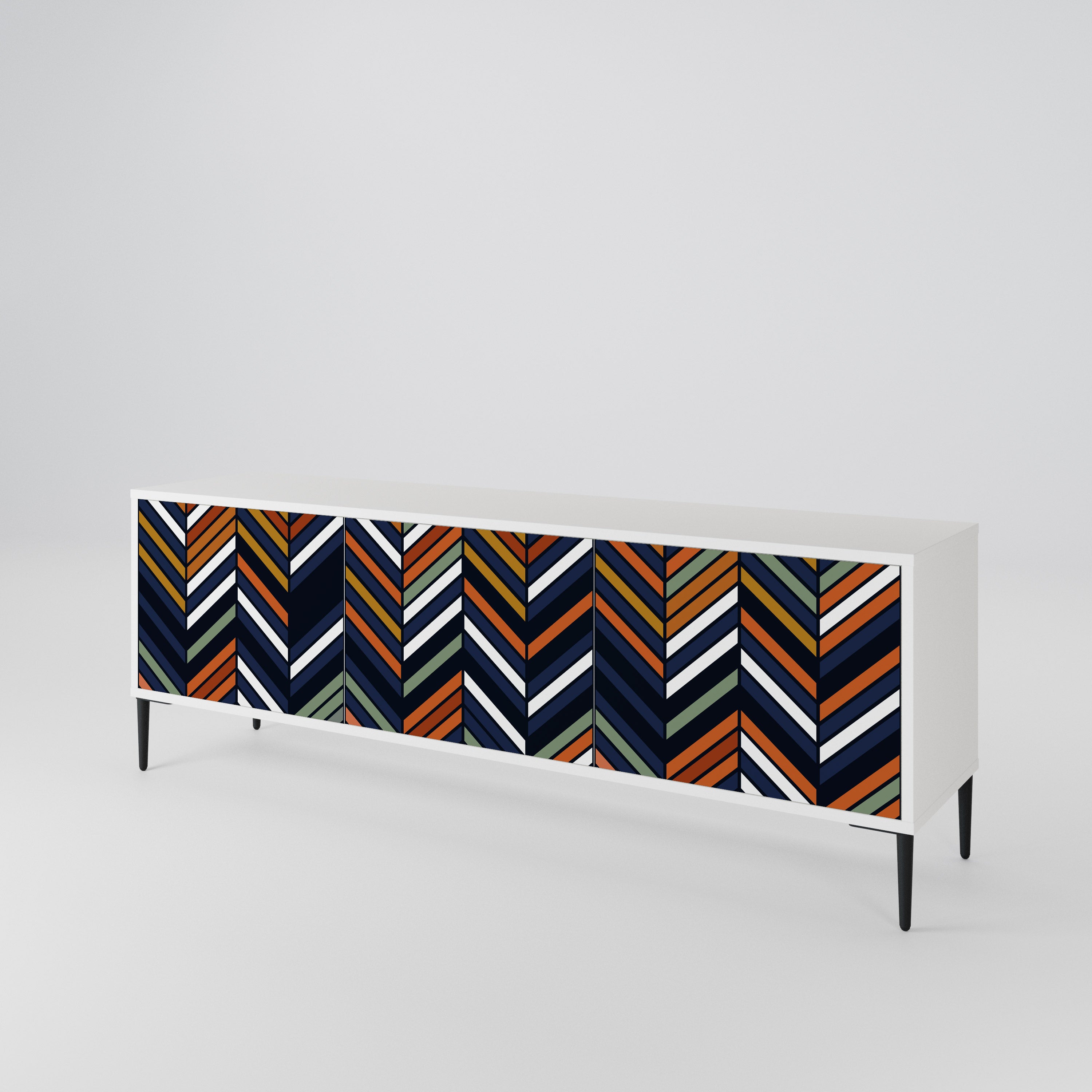 VIBRANT PATCHWORK 3-Door TV Cabinet