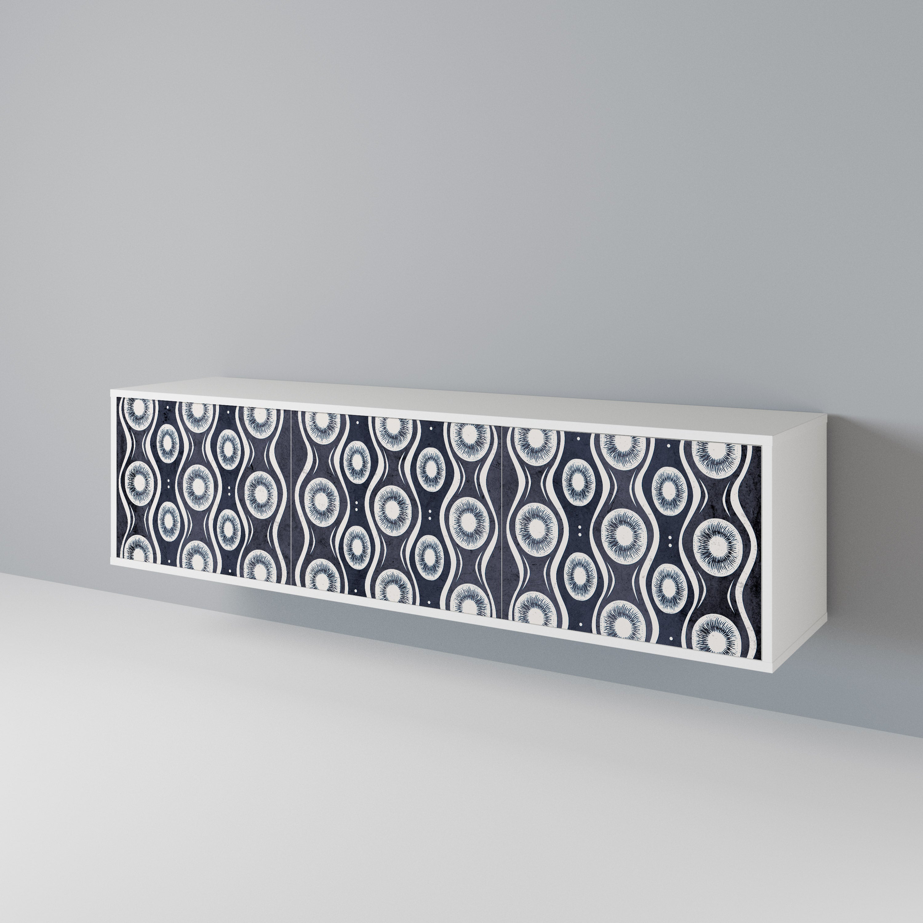GRAPHITE EYES 3-Door TV Cabinet