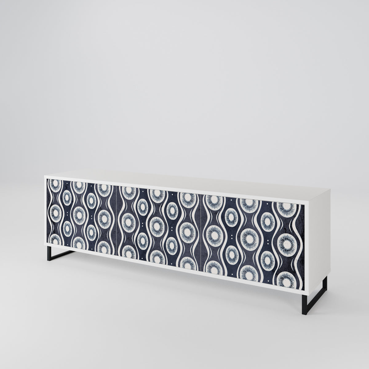 GRAPHITE EYES 3-Door TV Cabinet