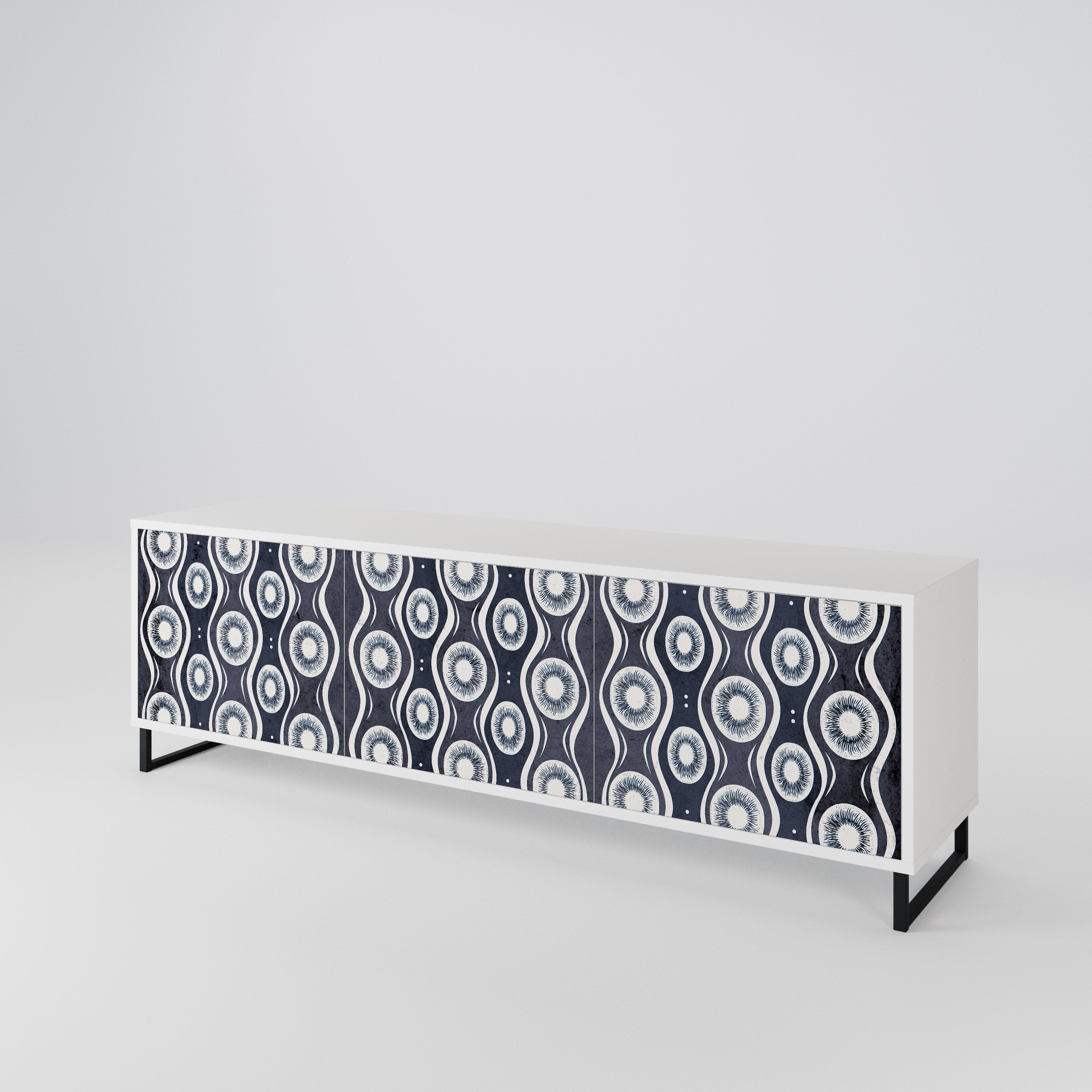 GRAPHITE EYES 3-Door TV Cabinet