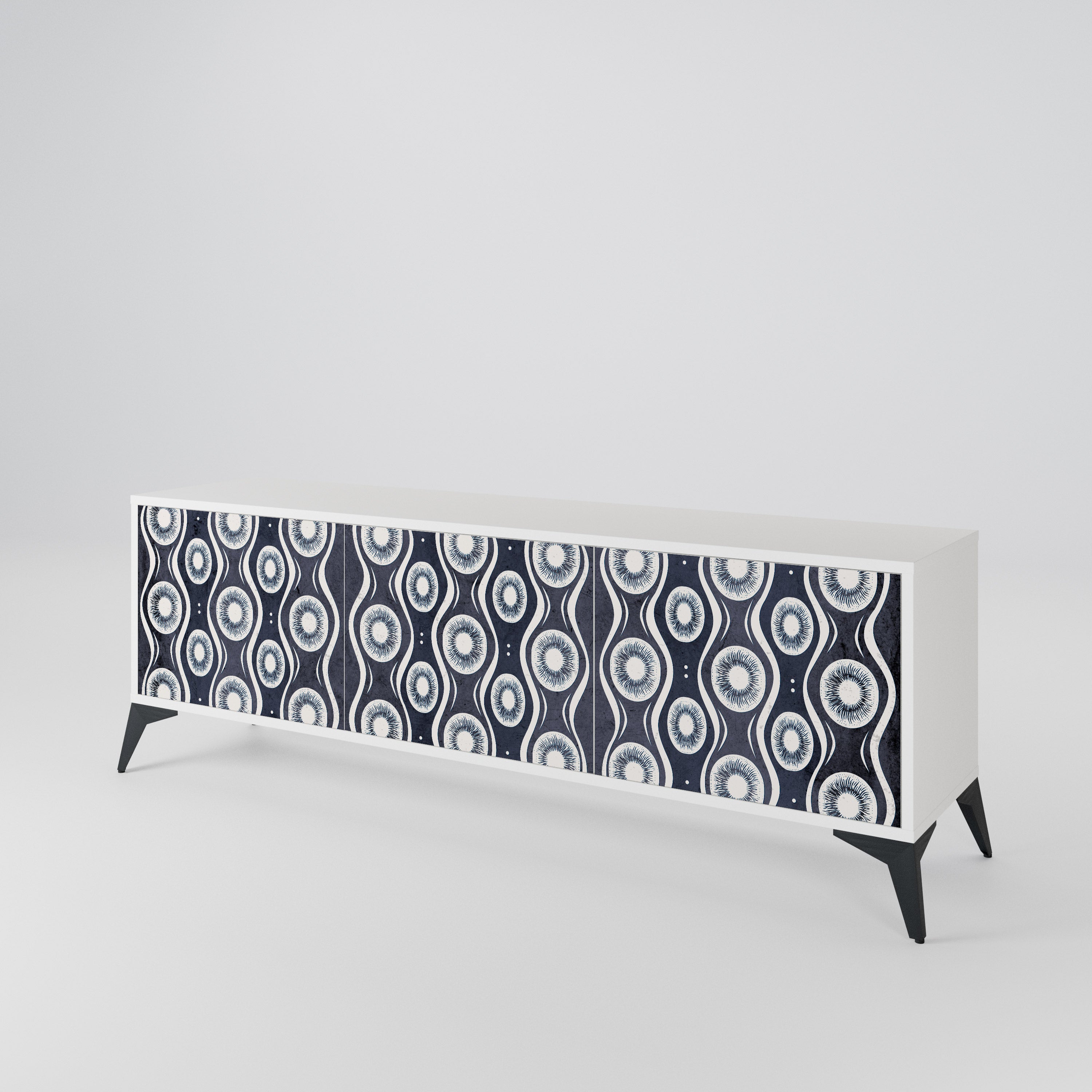 GRAPHITE EYES 3-Door TV Cabinet