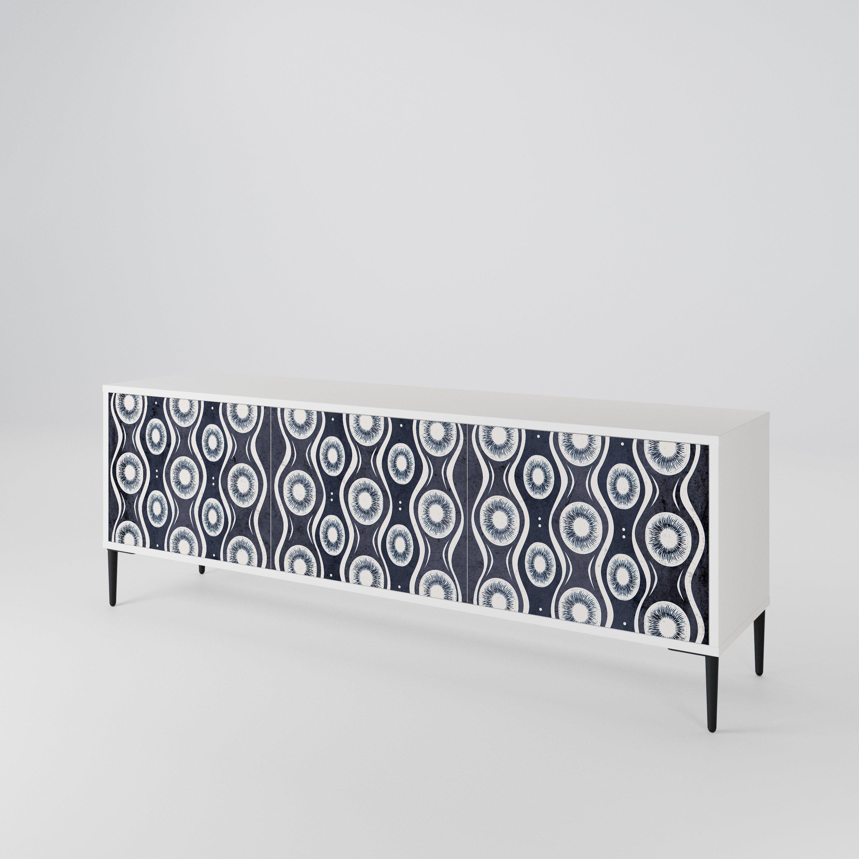 GRAPHITE EYES 3-Door TV Cabinet