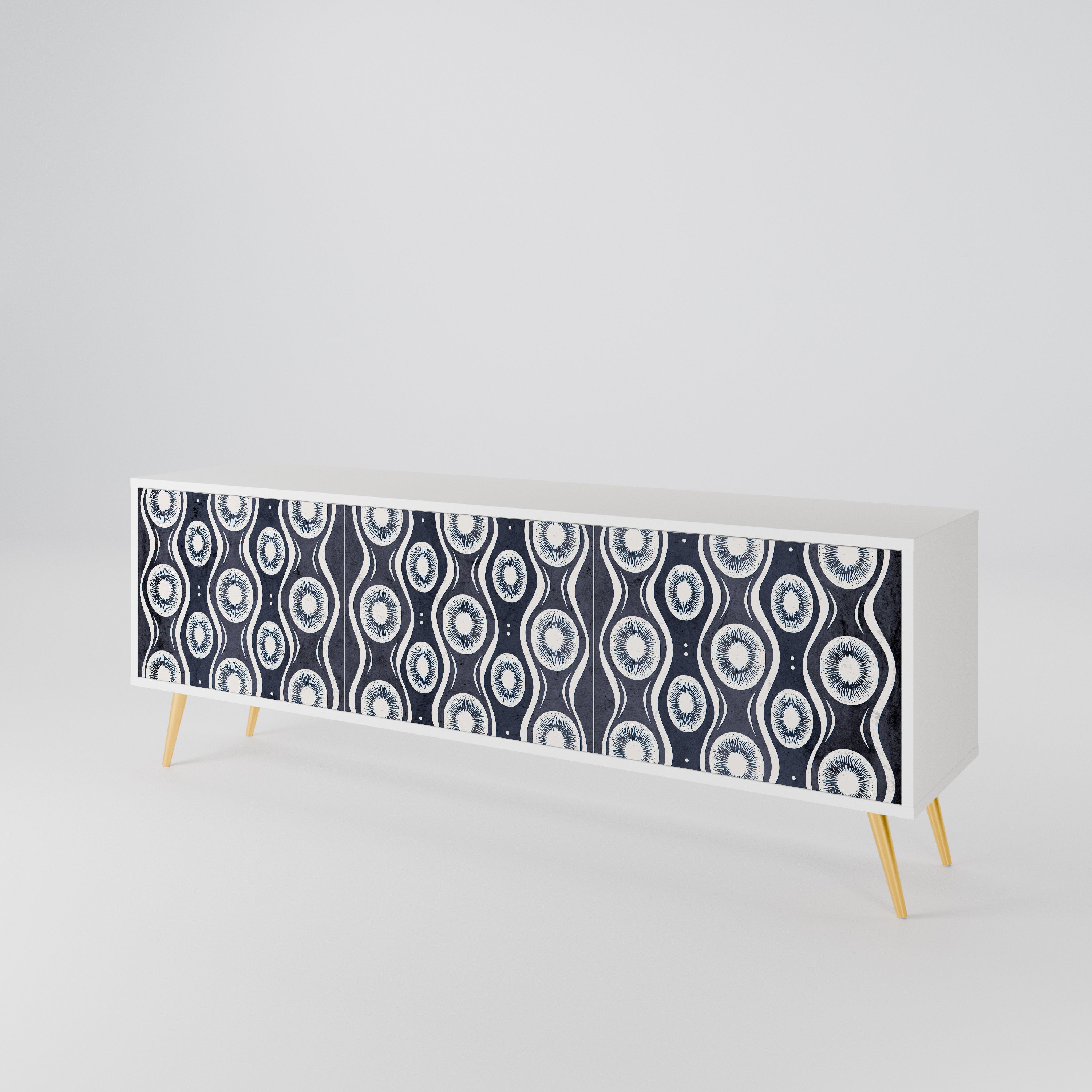 GRAPHITE EYES 3-Door TV Cabinet