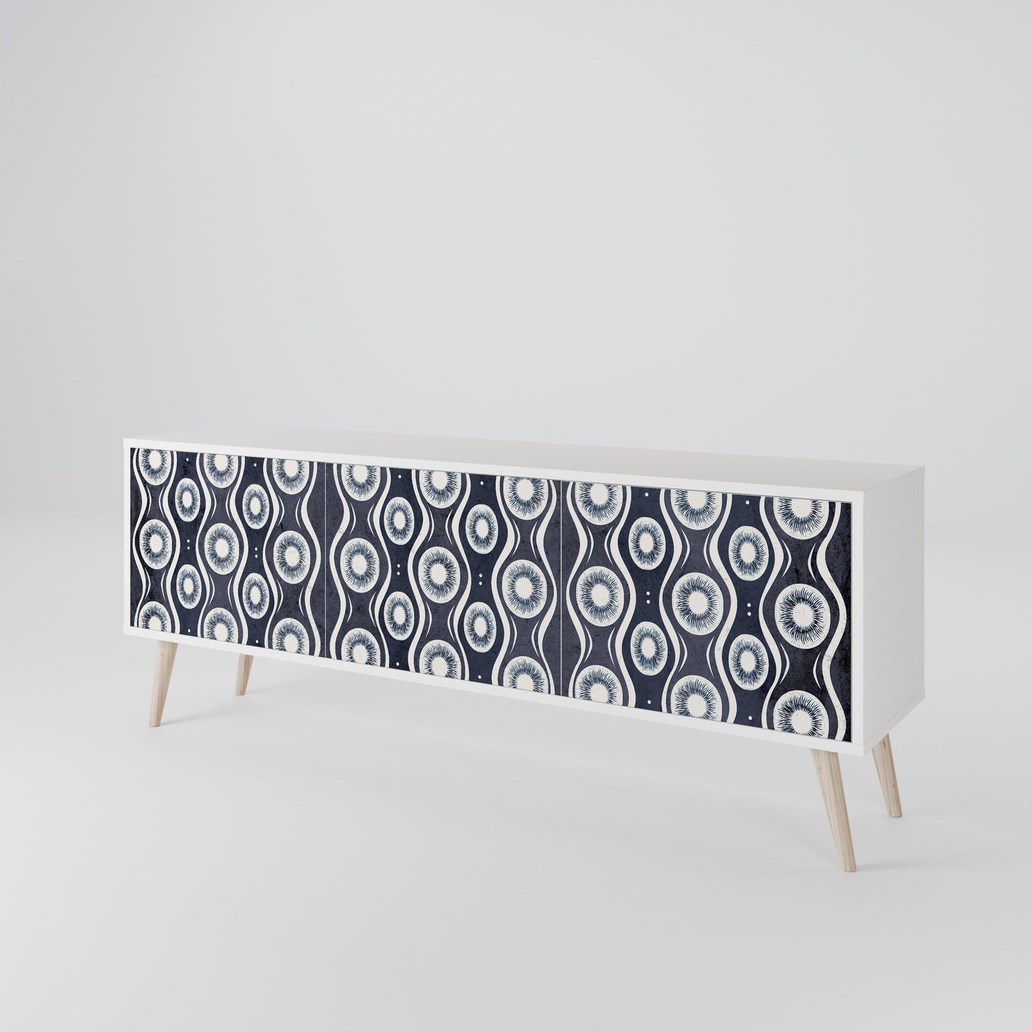GRAPHITE EYES 3-Door TV Cabinet
