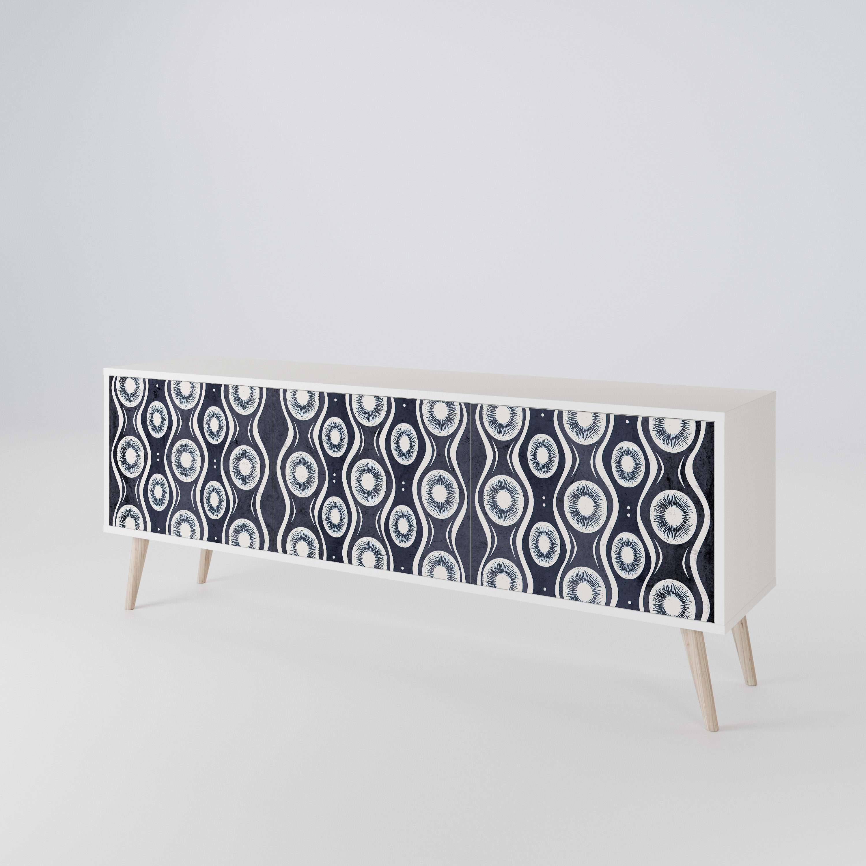 GRAPHITE EYES 3-Door TV Cabinet