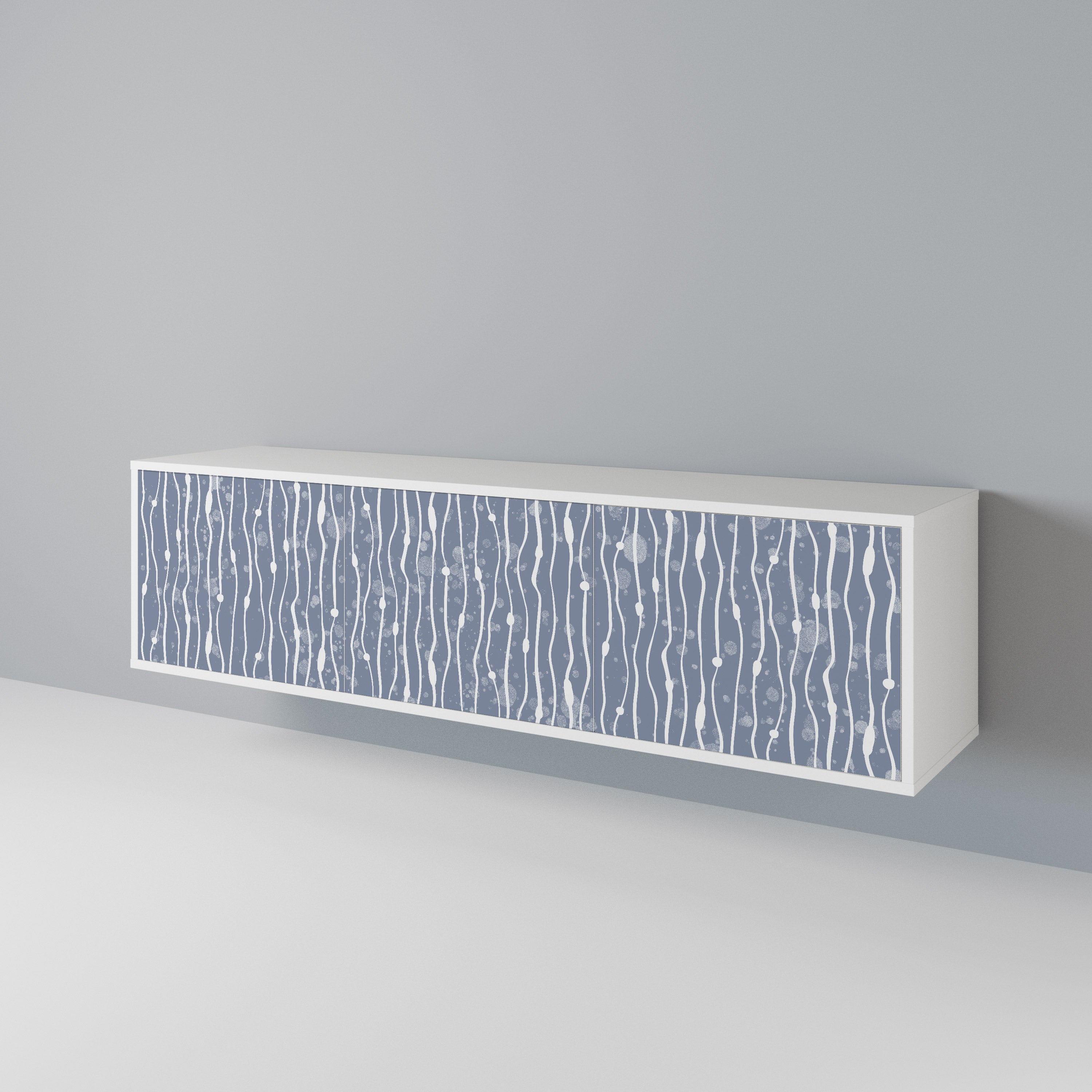 GRAPHITE RAIN 3-Door TV Cabinet