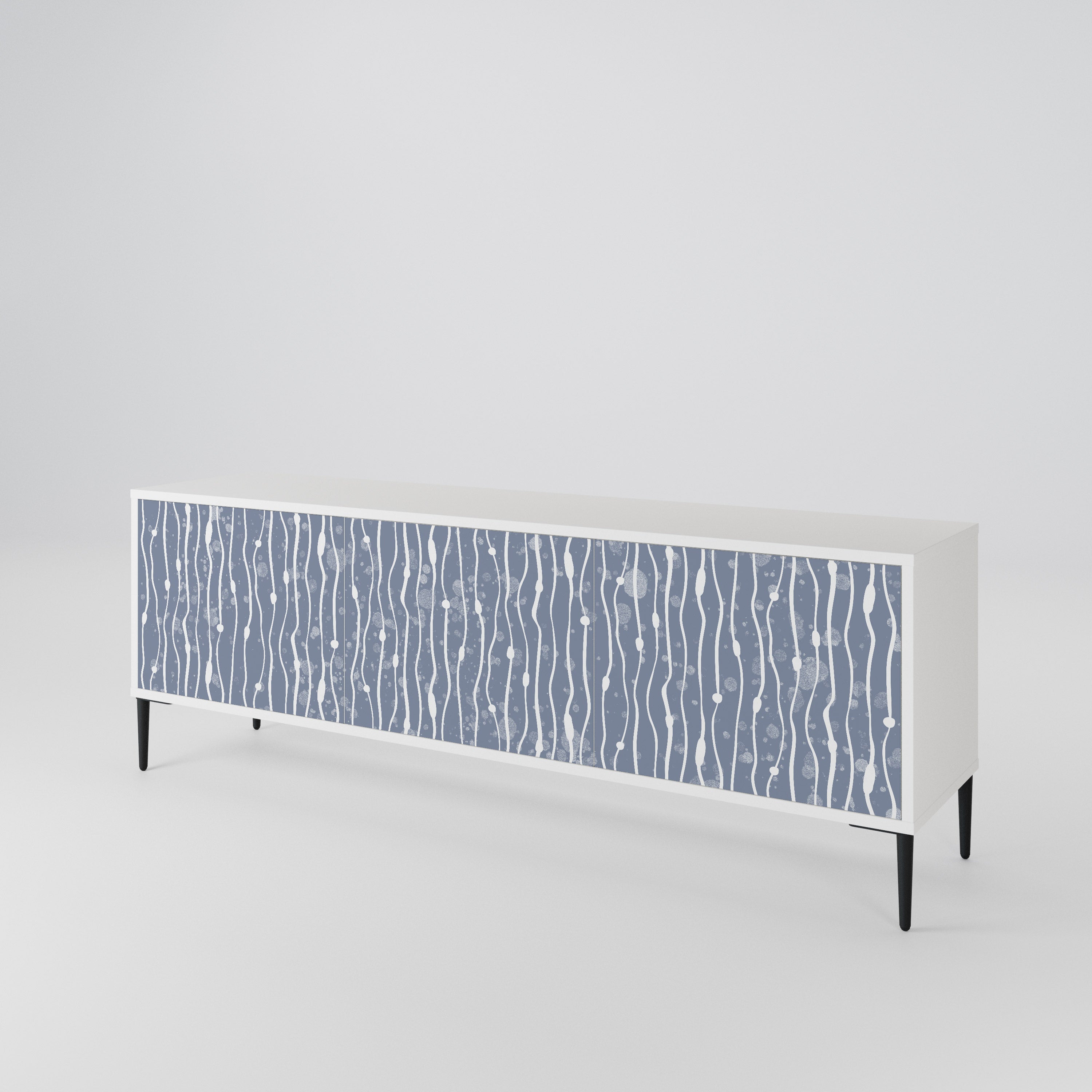 GRAPHITE RAIN 3-Door TV Cabinet
