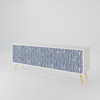 GRAPHITE RAIN 3-Door TV Cabinet