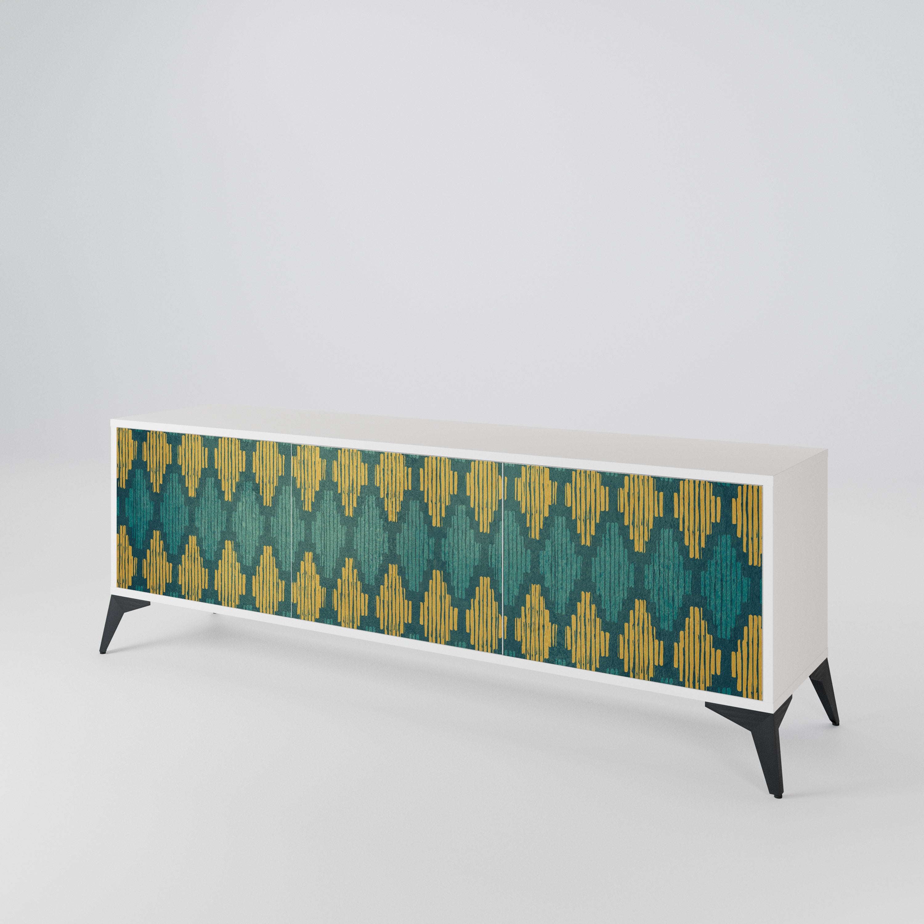 POLYGONS 3-Door TV Cabinet