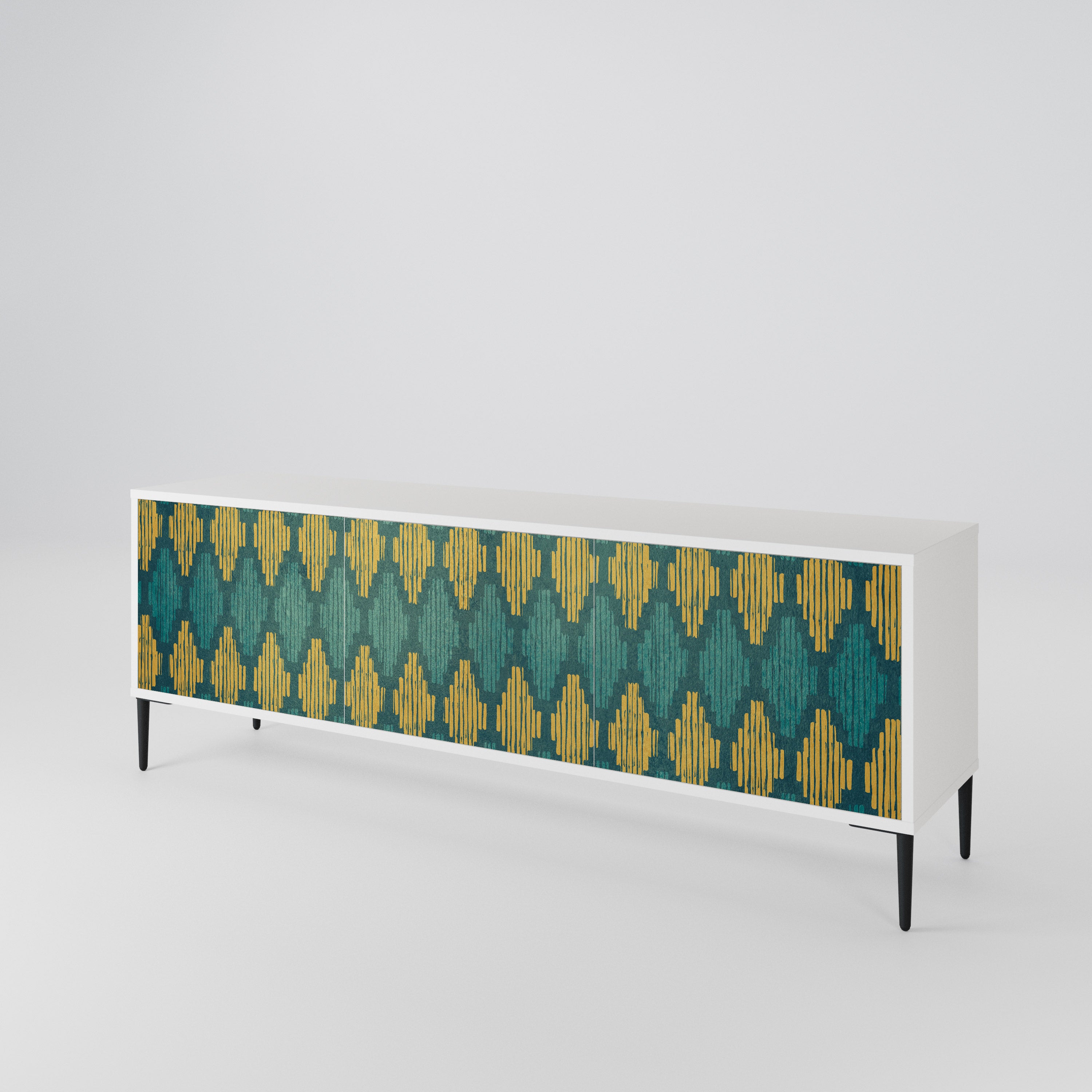 POLYGONS 3-Door TV Cabinet