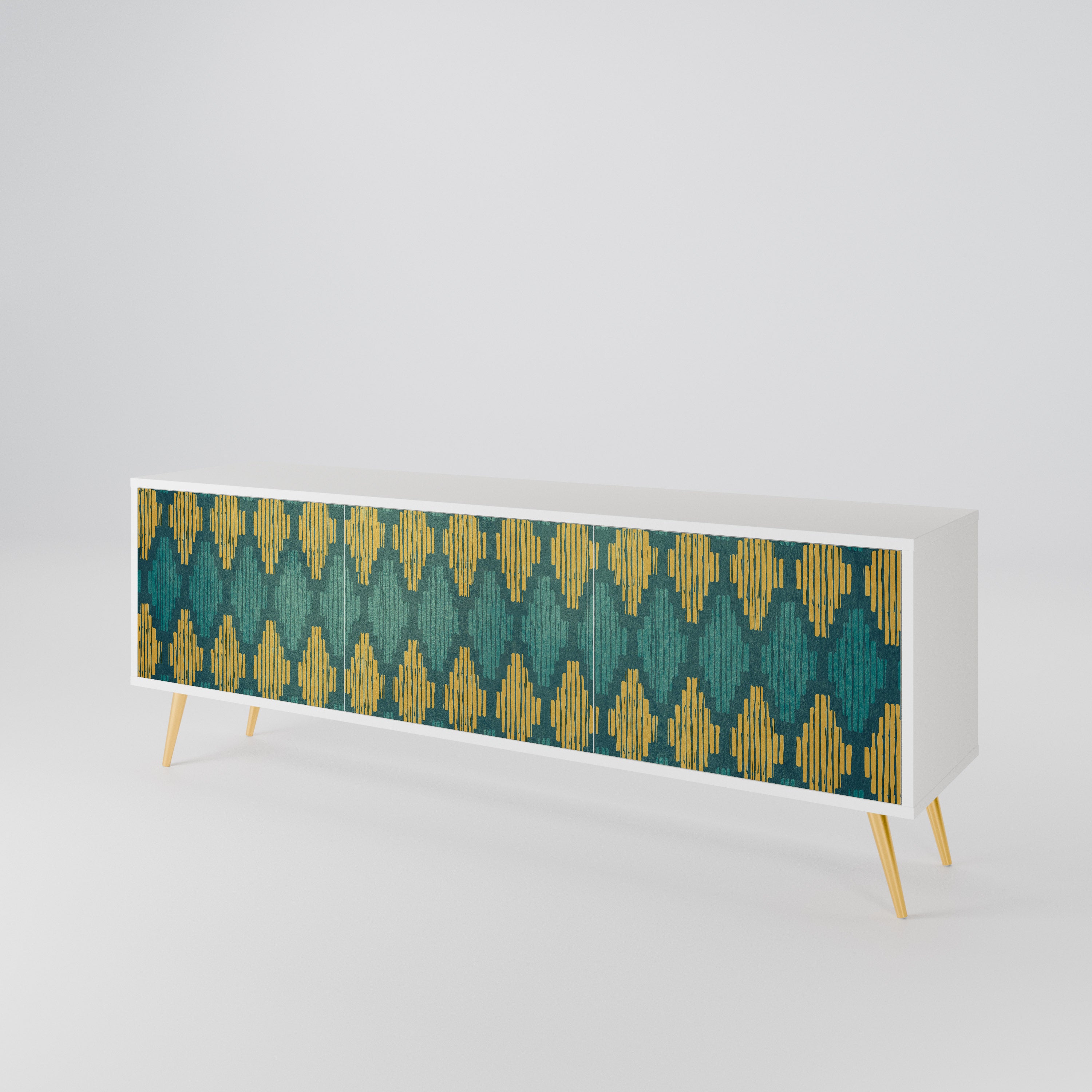 POLYGONS 3-Door TV Cabinet