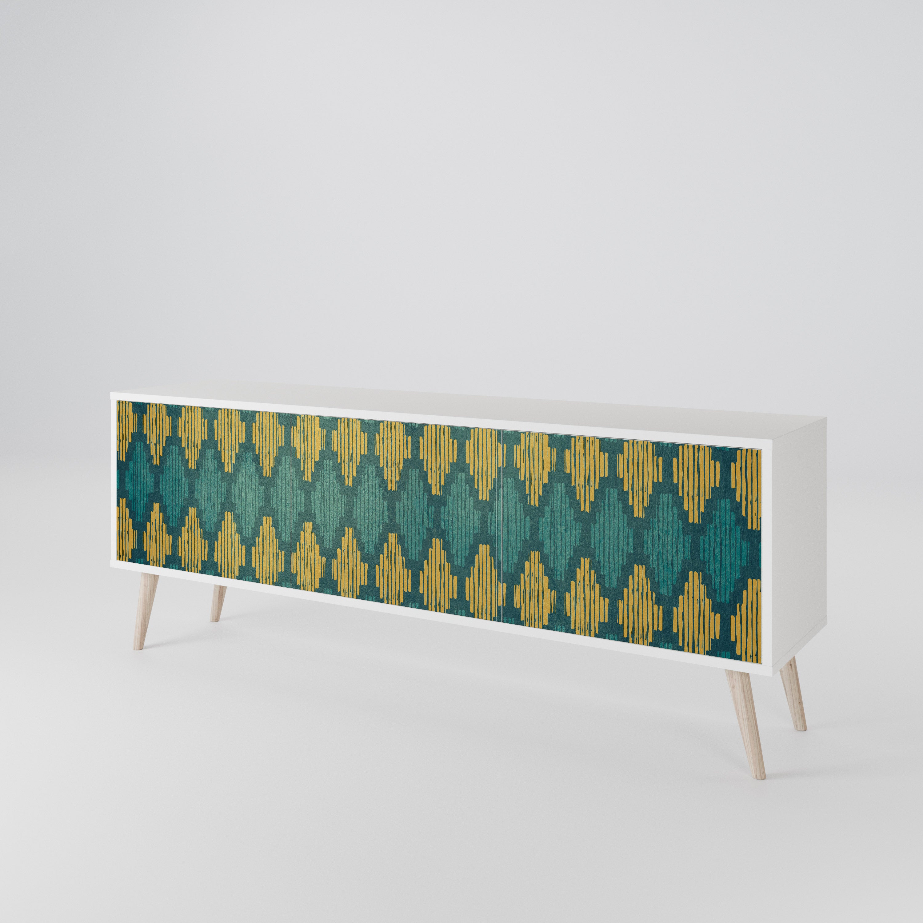 POLYGONS 3-Door TV Cabinet