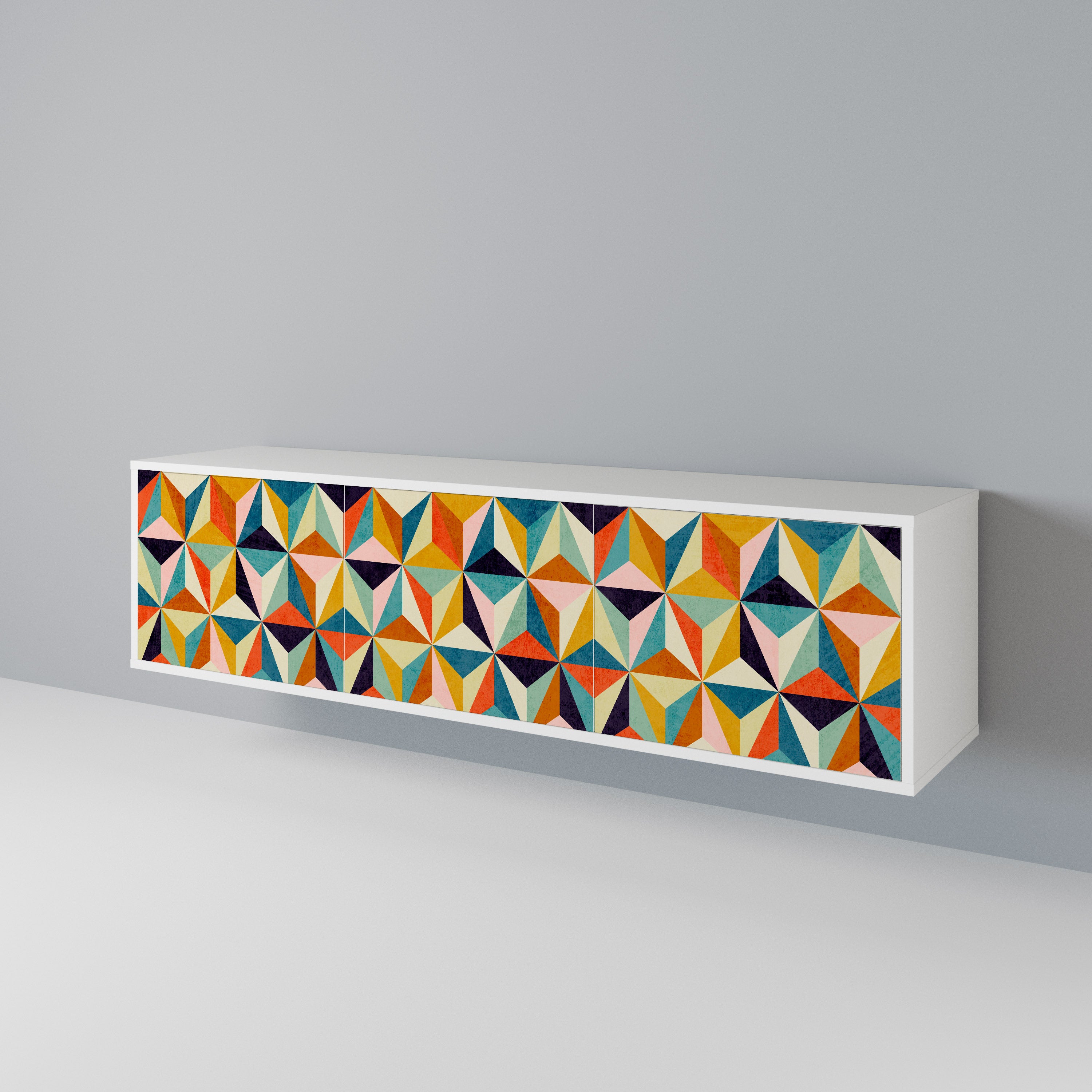 TESSELATE TREASURES 3-Door TV Cabinet