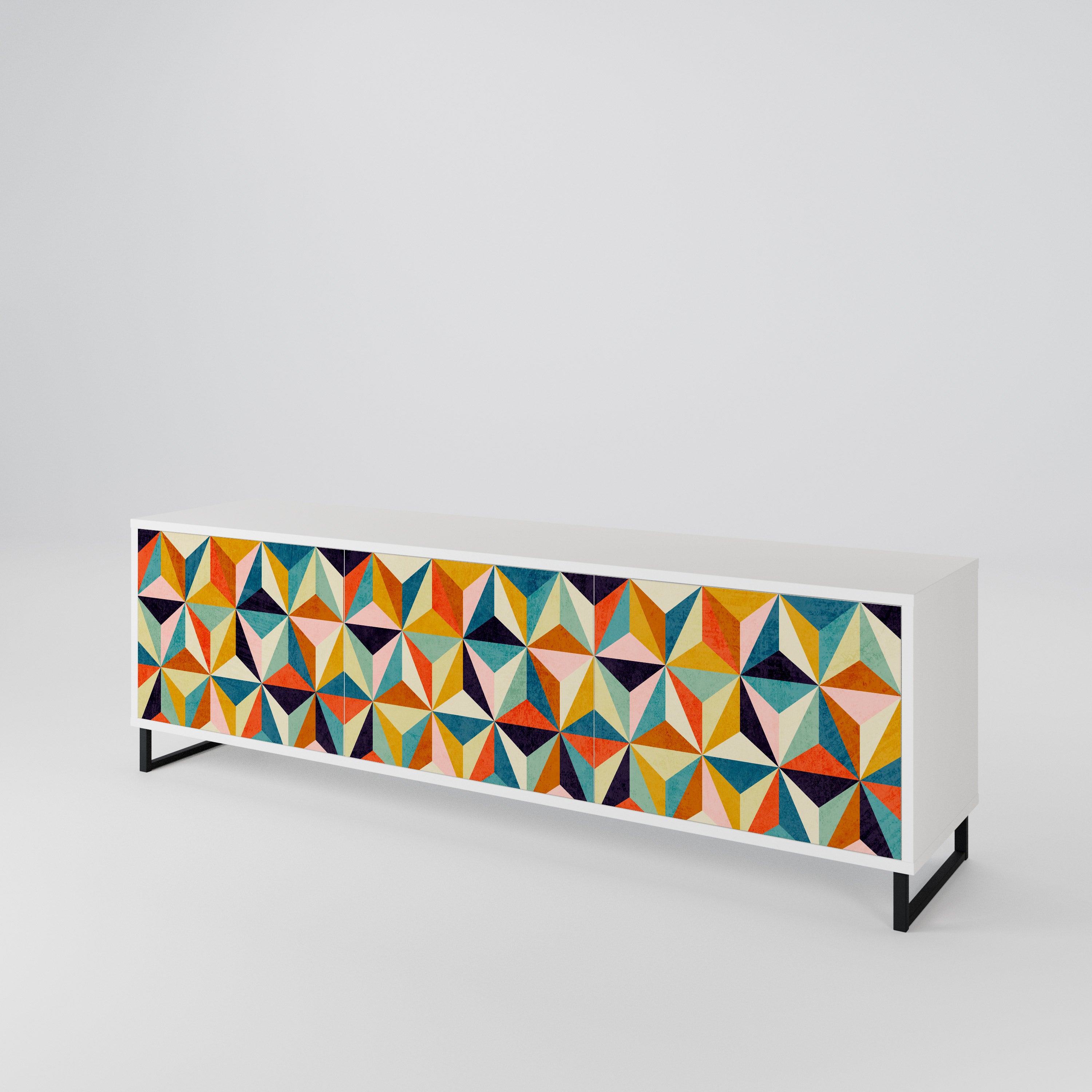 TESSELATE TREASURES 3-Door TV Cabinet