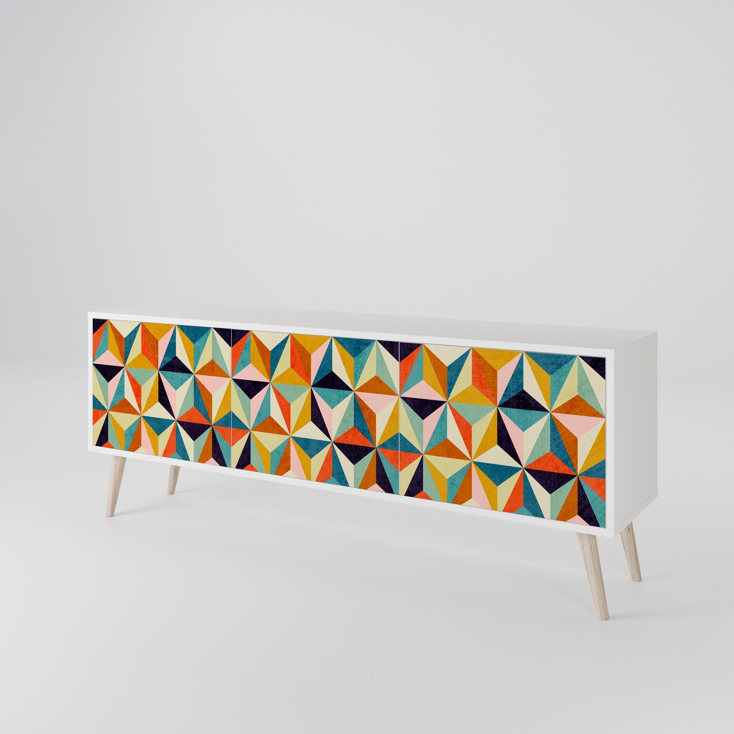 TESSELATE TREASURES 3-Door TV Cabinet