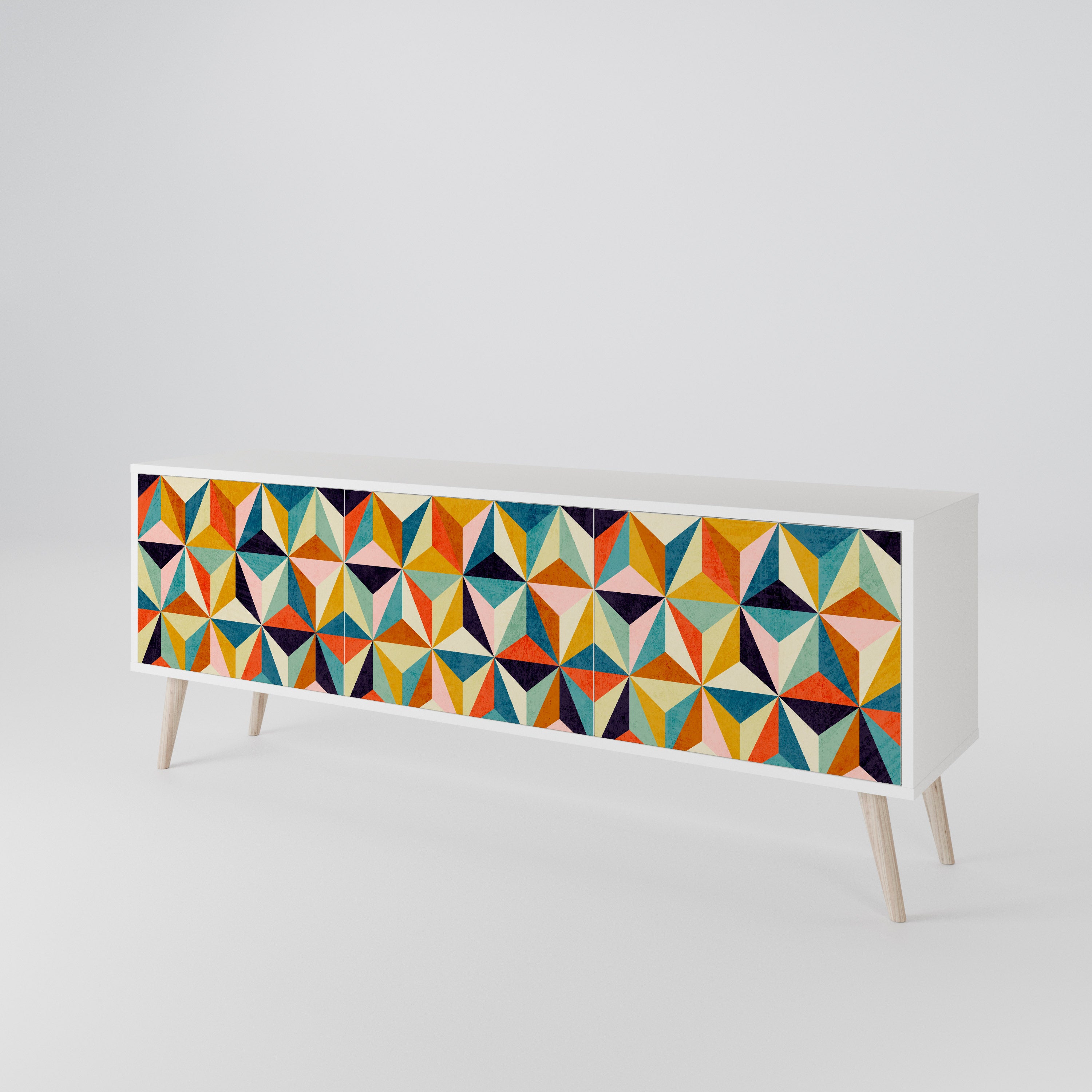 TESSELATE TREASURES 3-Door TV Cabinet
