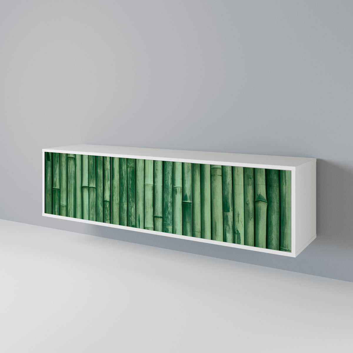 NATURAL GREEN 3-Door TV Cabinet
