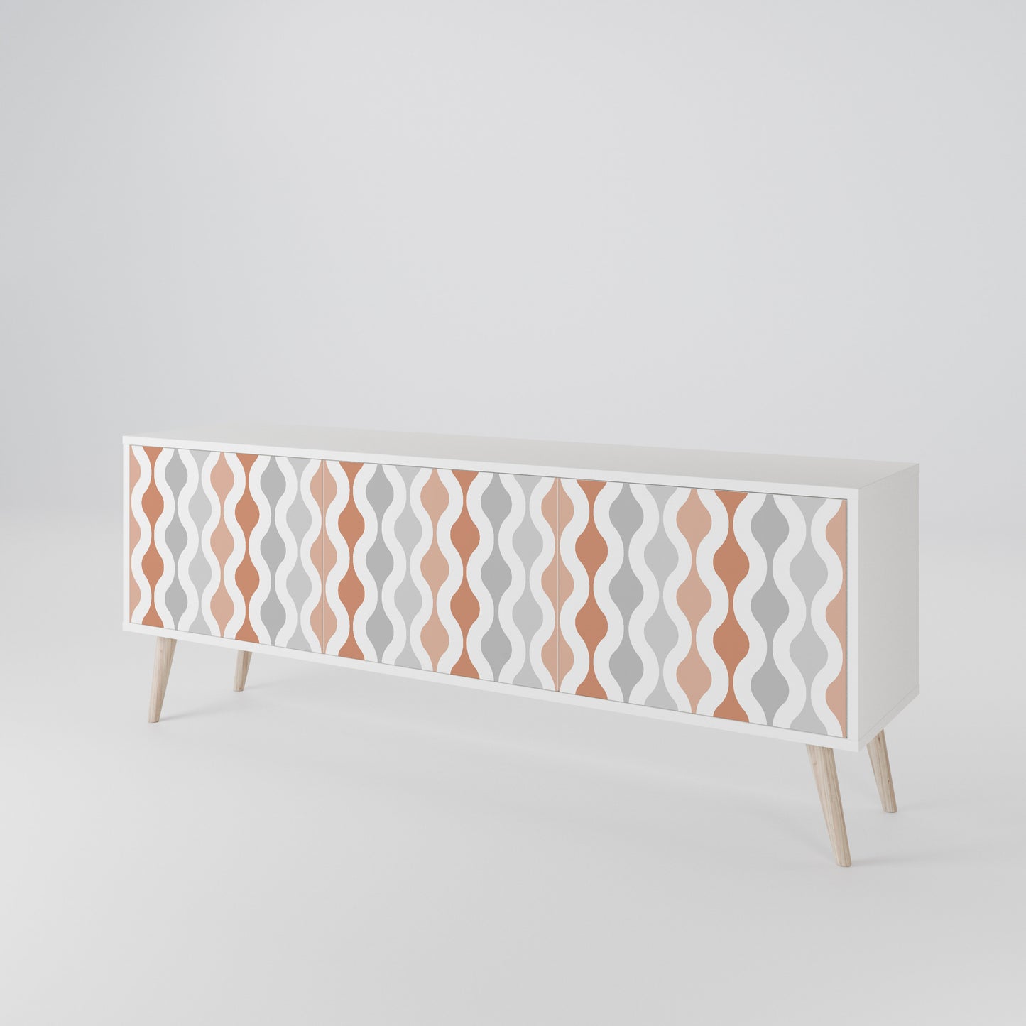 HAZY NOSTALGIA 3-Door TV Cabinet