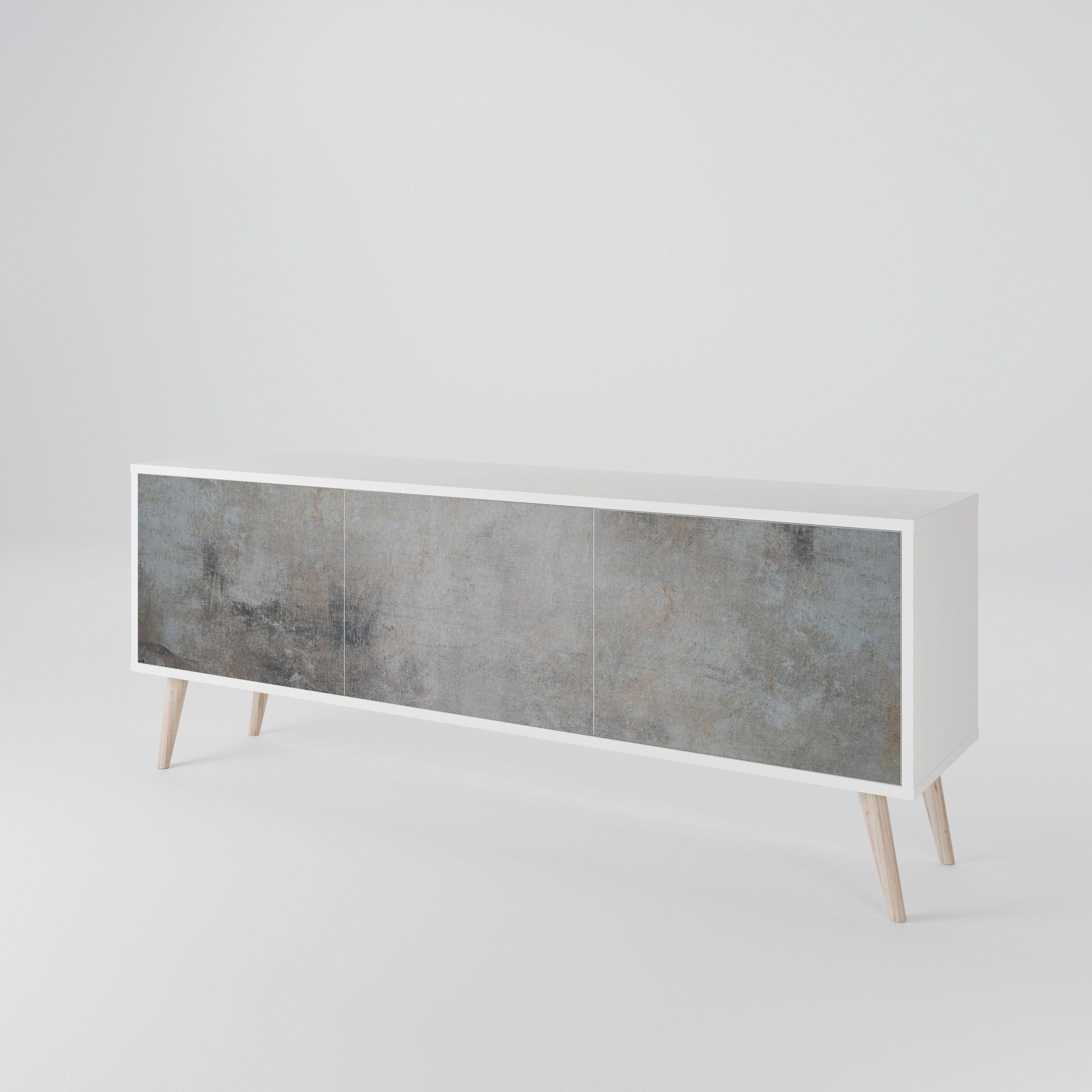 CONCRETE WALL 3-Door TV Cabinet