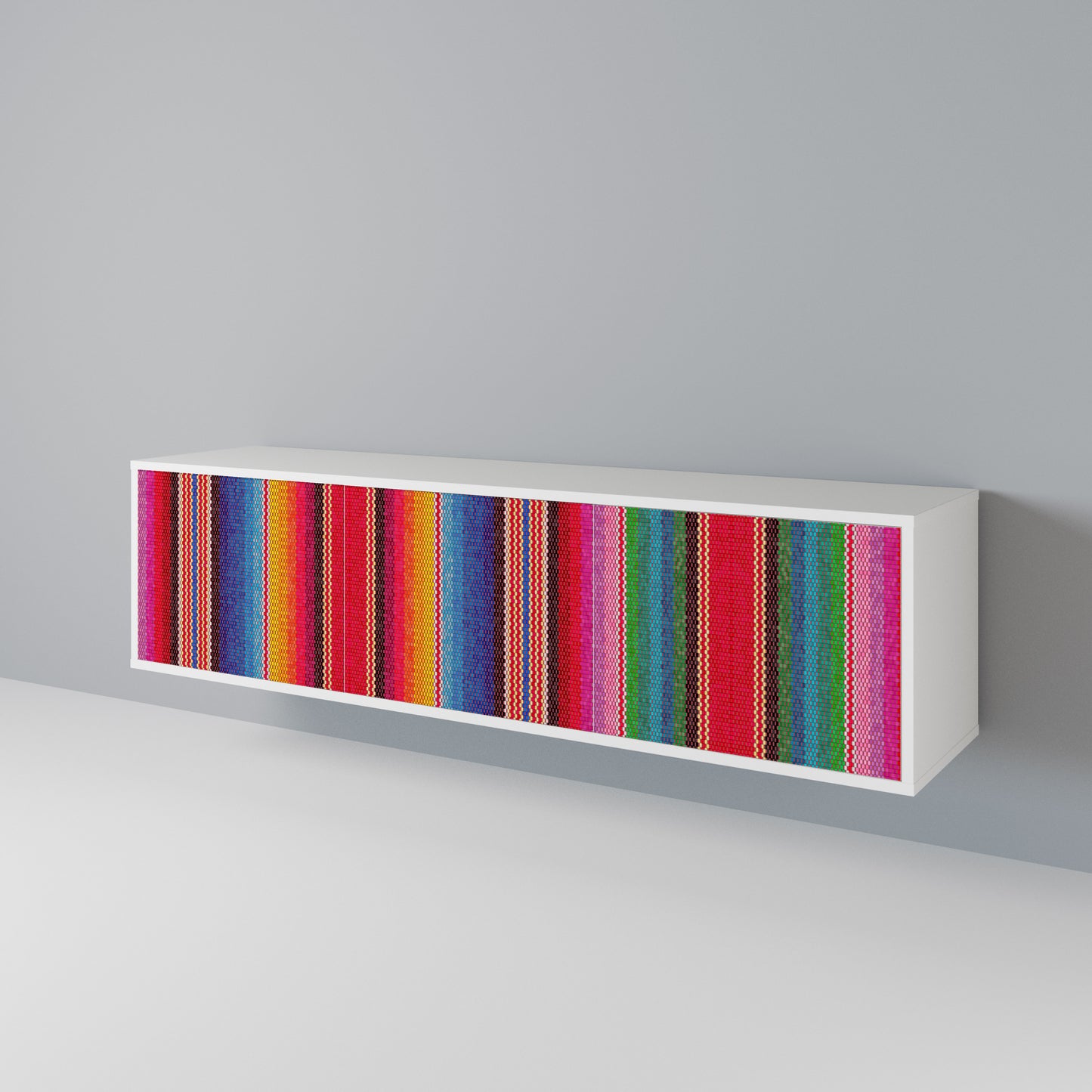 ETHNIC MEXICAN 3-Door TV Cabinet