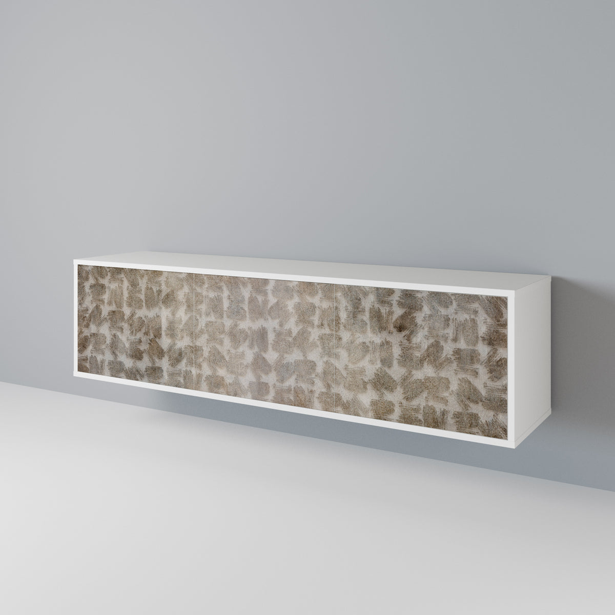 SLIGHTLY BLURRED 3-Door TV Cabinet
