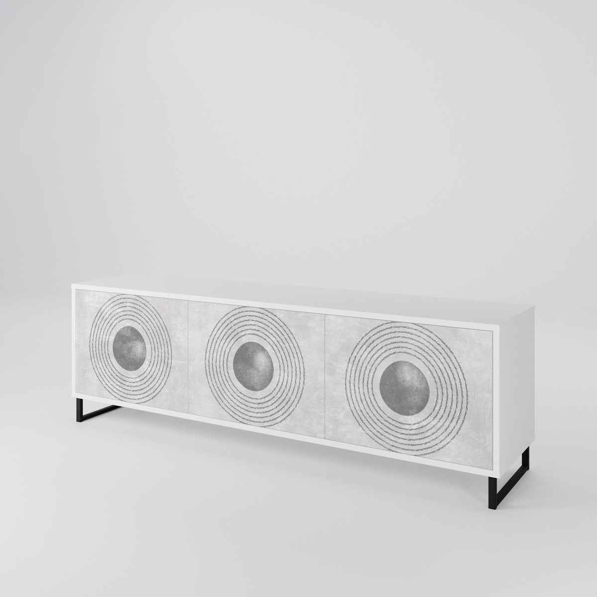 SOLID CIRCLES 3-Door TV Cabinet