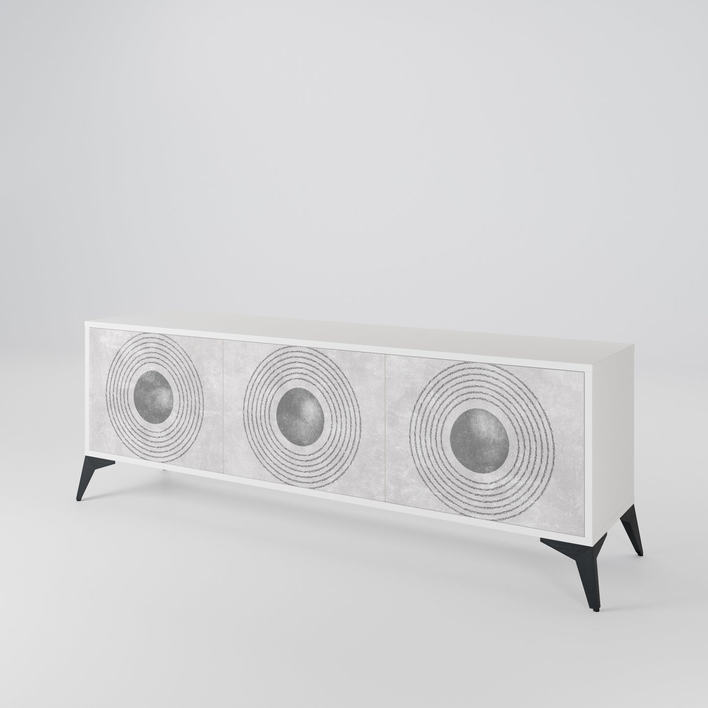 SOLID CIRCLES 3-Door TV Cabinet