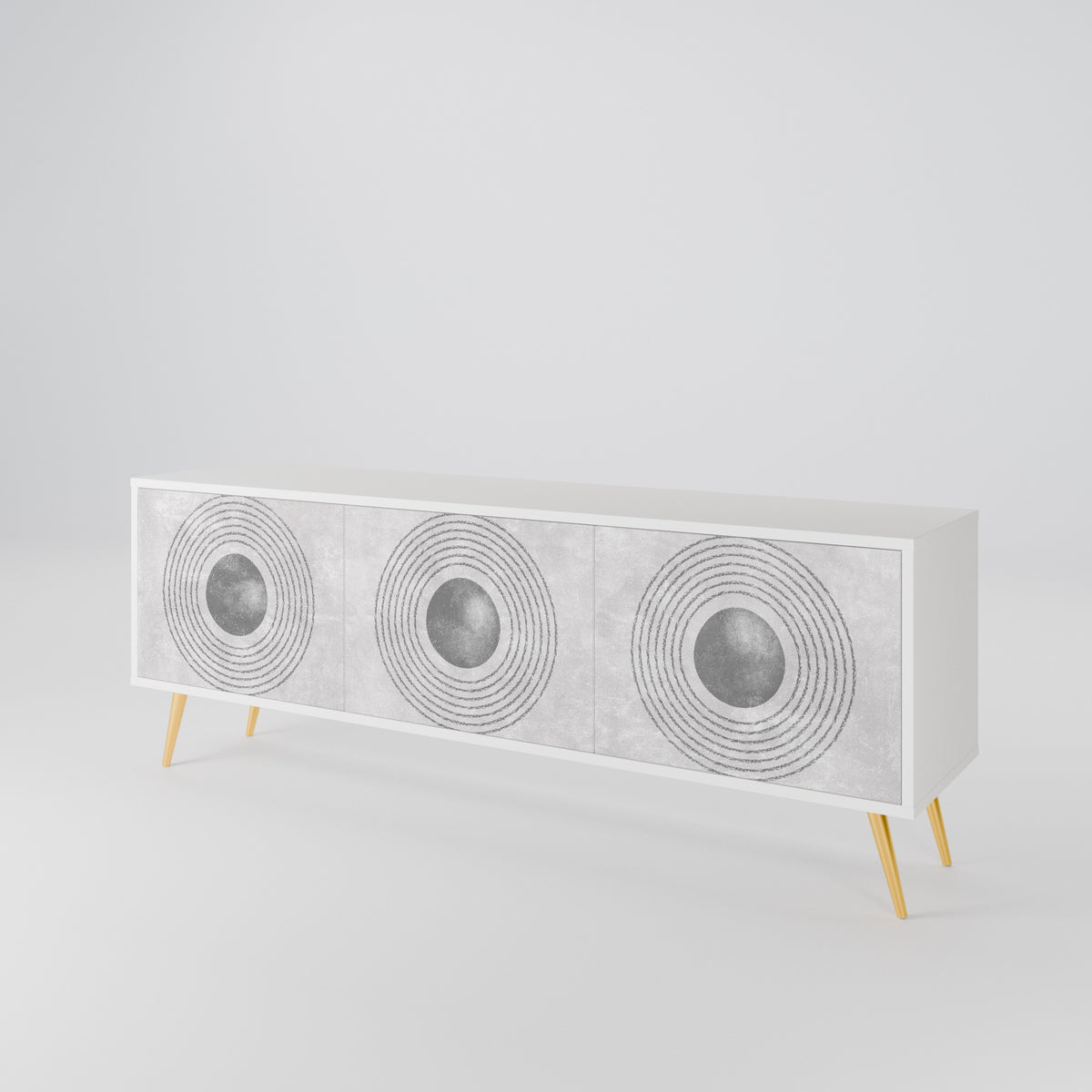 SOLID CIRCLES 3-Door TV Cabinet
