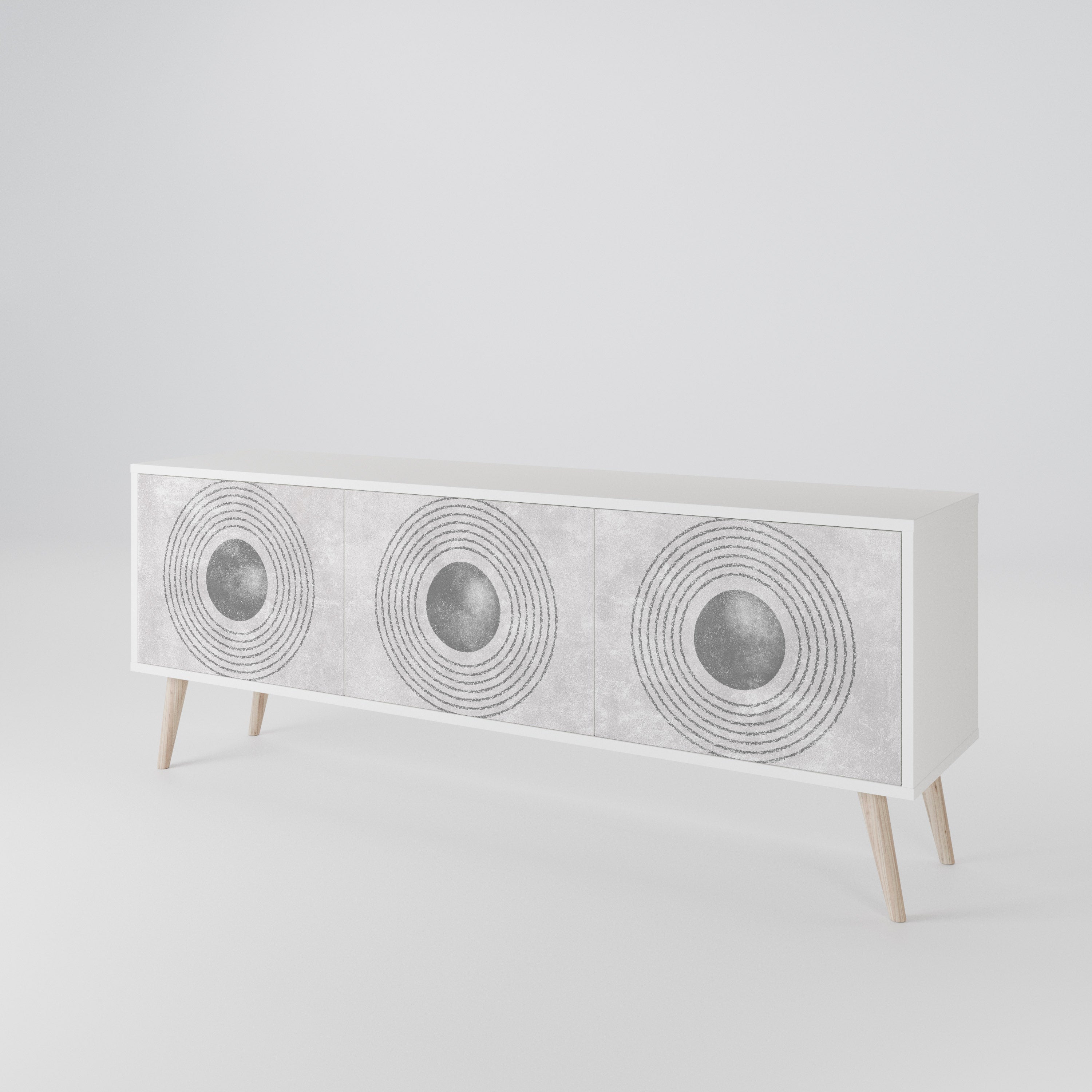 SOLID CIRCLES 3-Door TV Cabinet