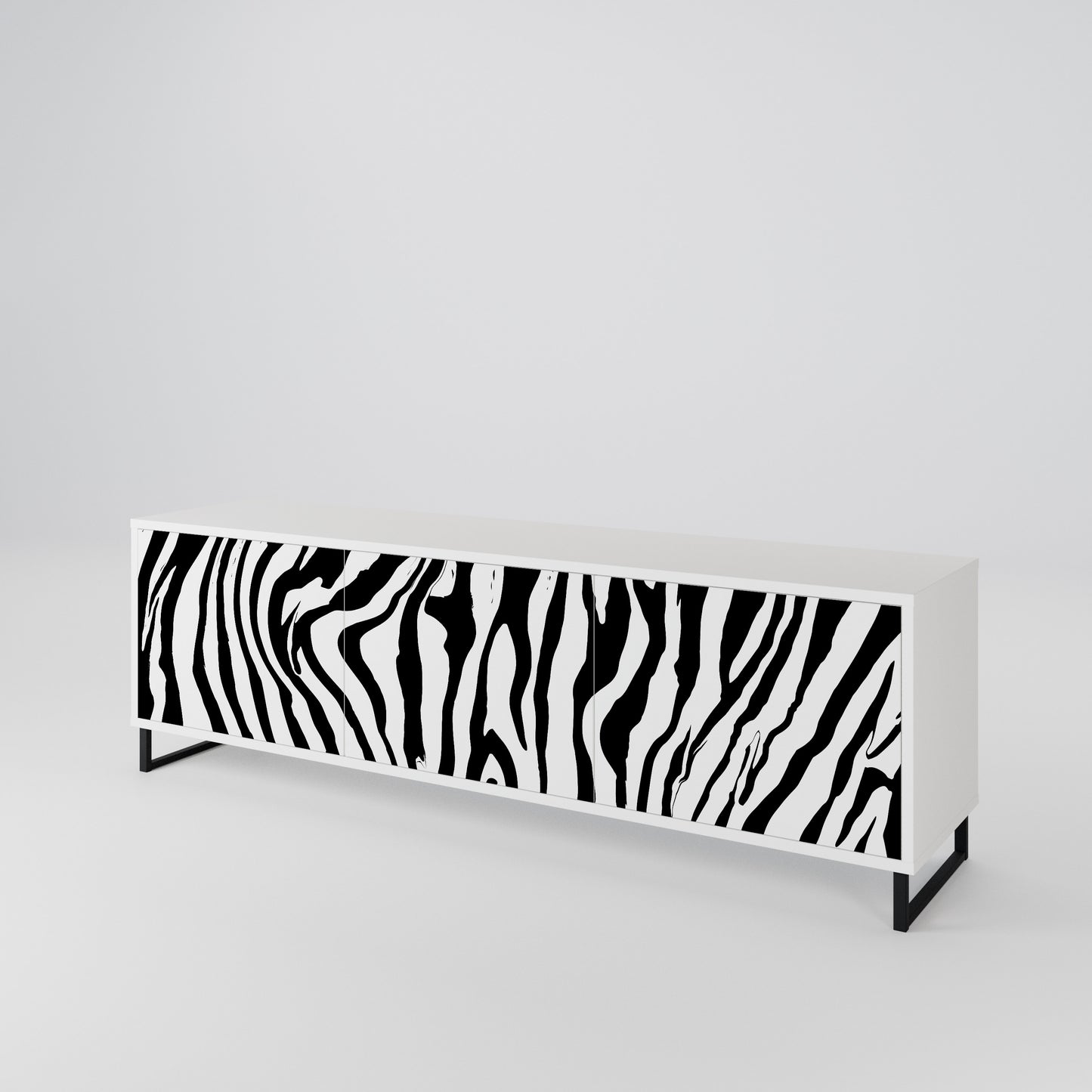SPLENDID ZEBRA 3-Door TV Cabinet