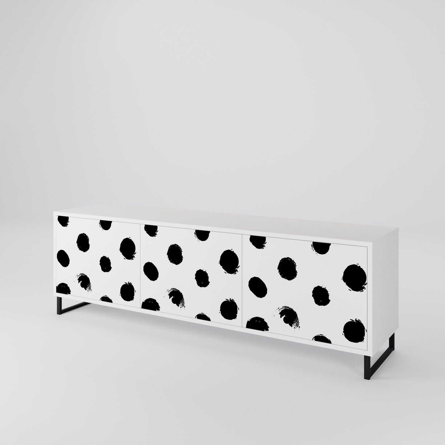 SLIPPING MINUTES 3-Door TV Cabinet