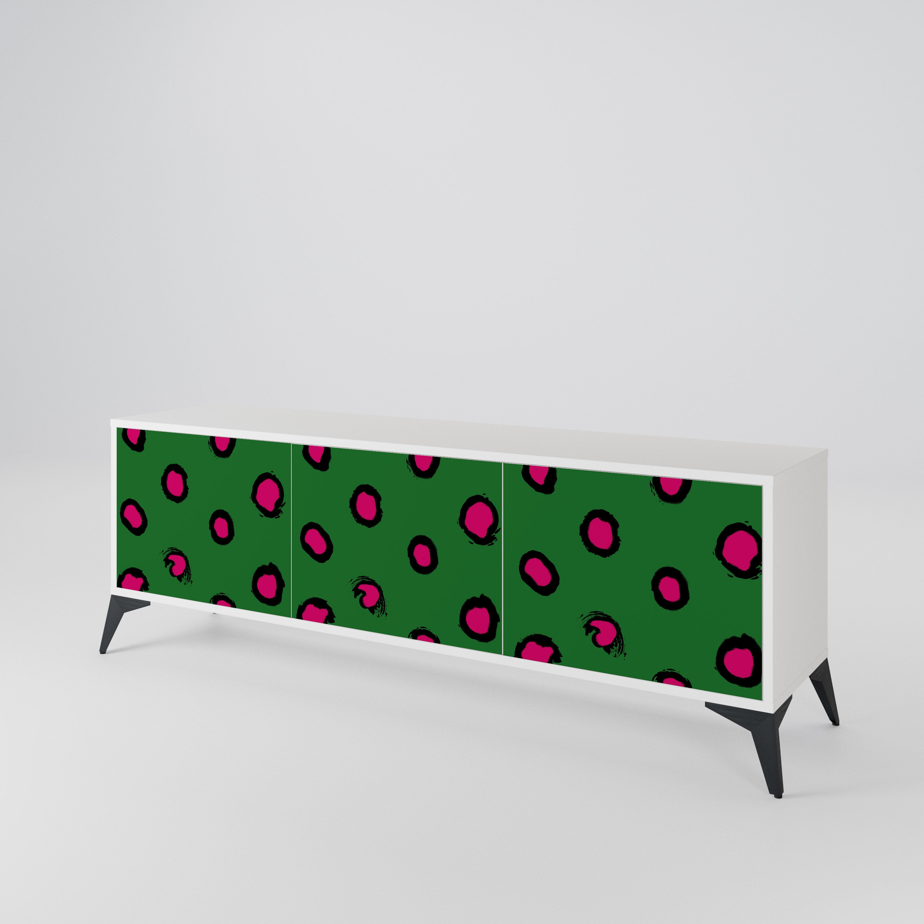 FUNKY SPOTS 3-Door TV Cabinet