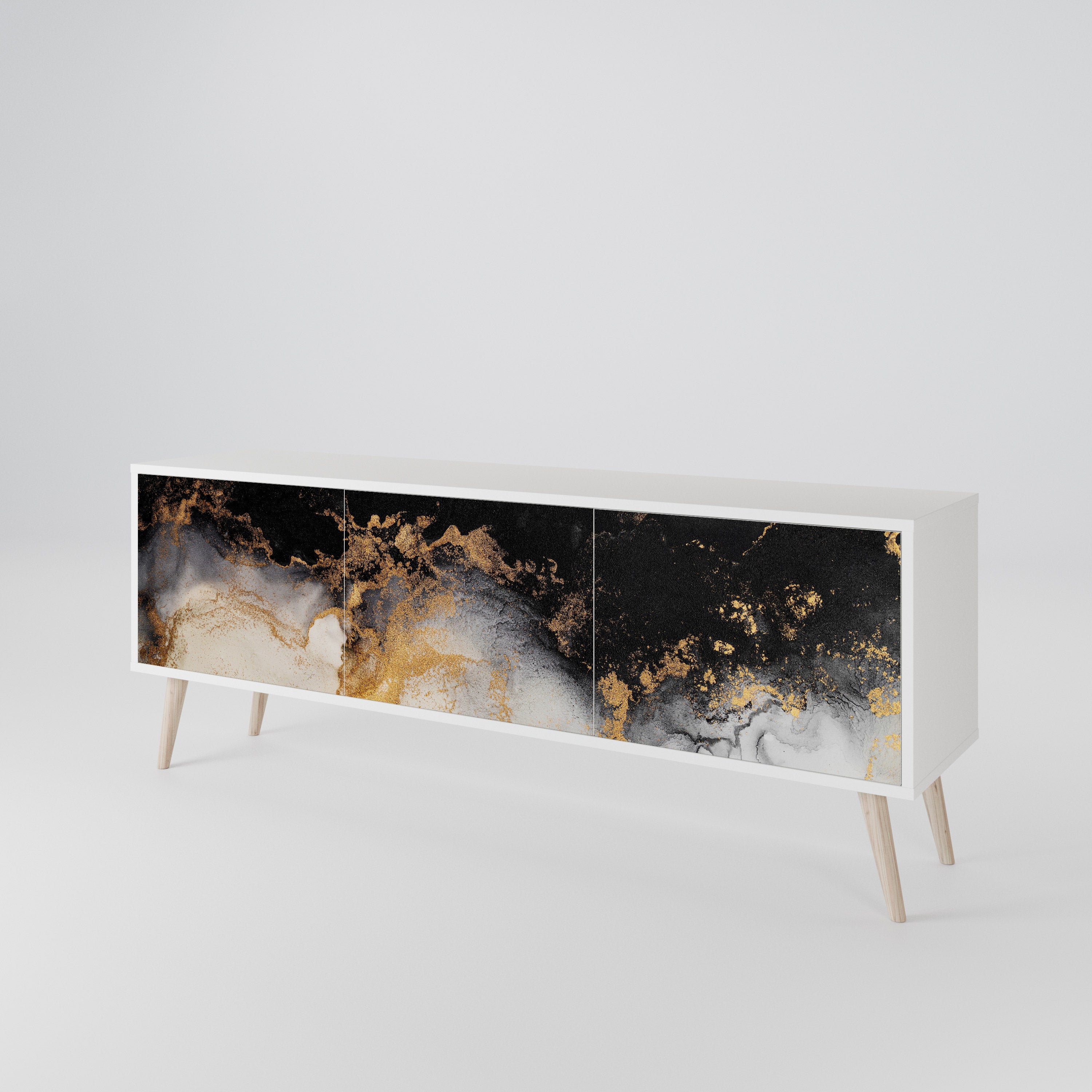 MARBLE OF TOMMORROW 3-Door TV Cabinet