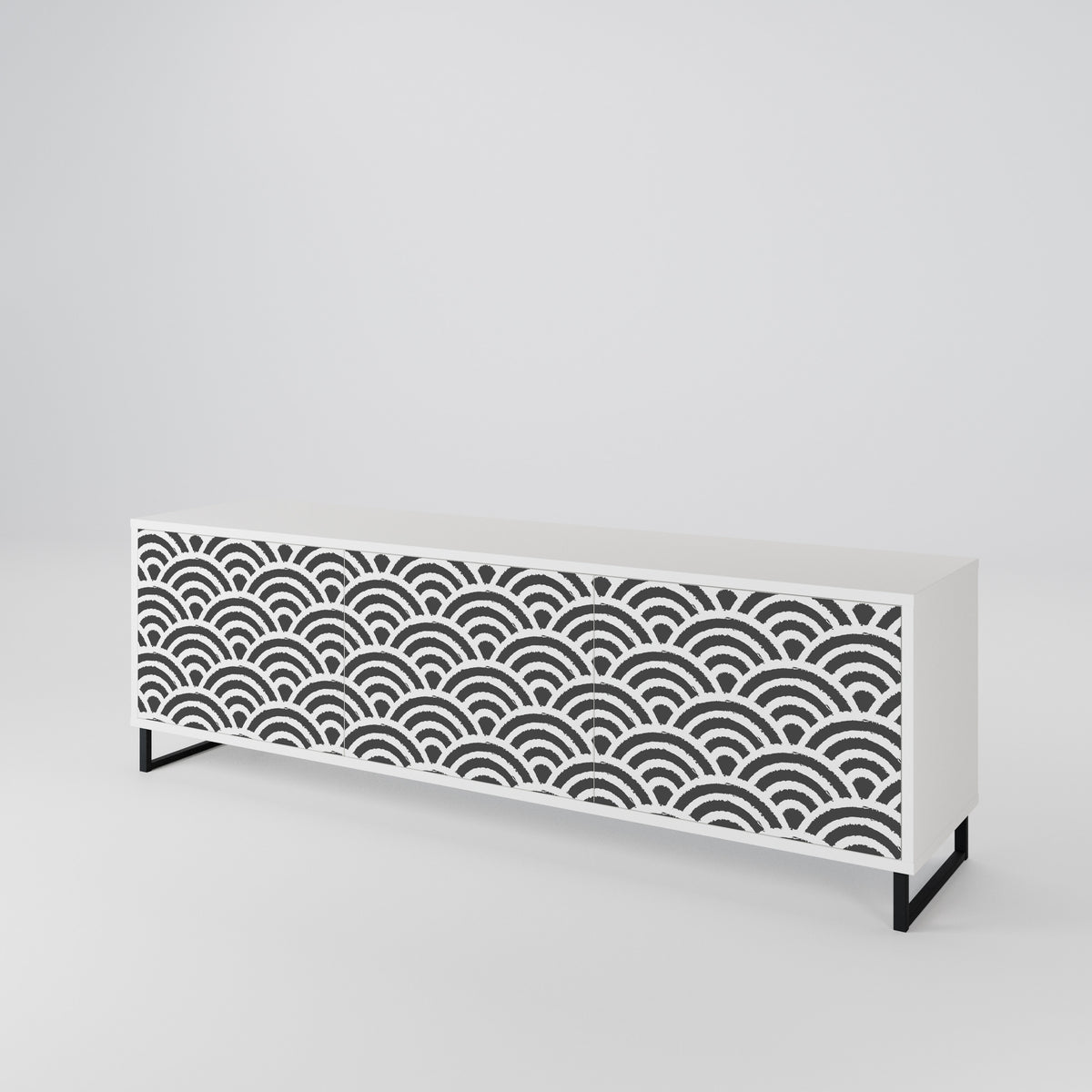 GLOOMY HOST 3-Door TV Cabinet