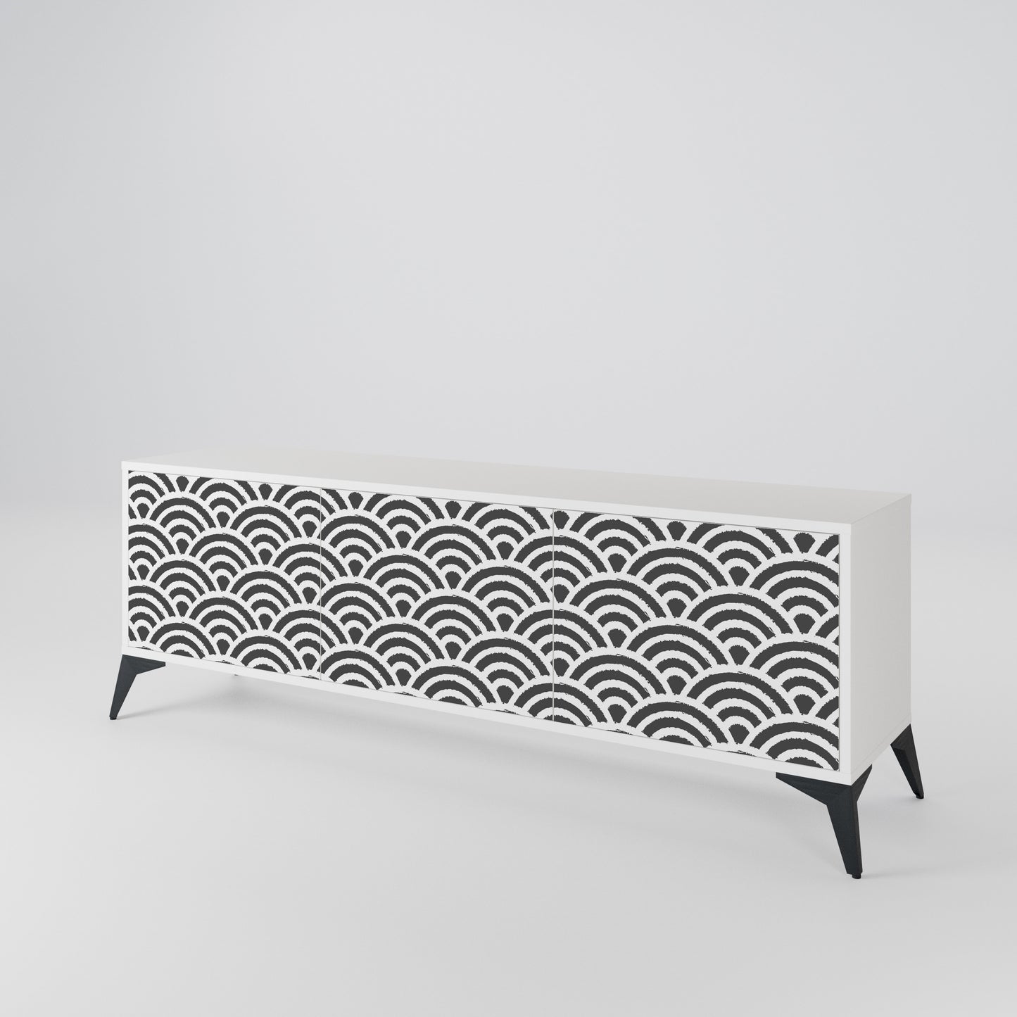 GLOOMY HOST 3-Door TV Cabinet