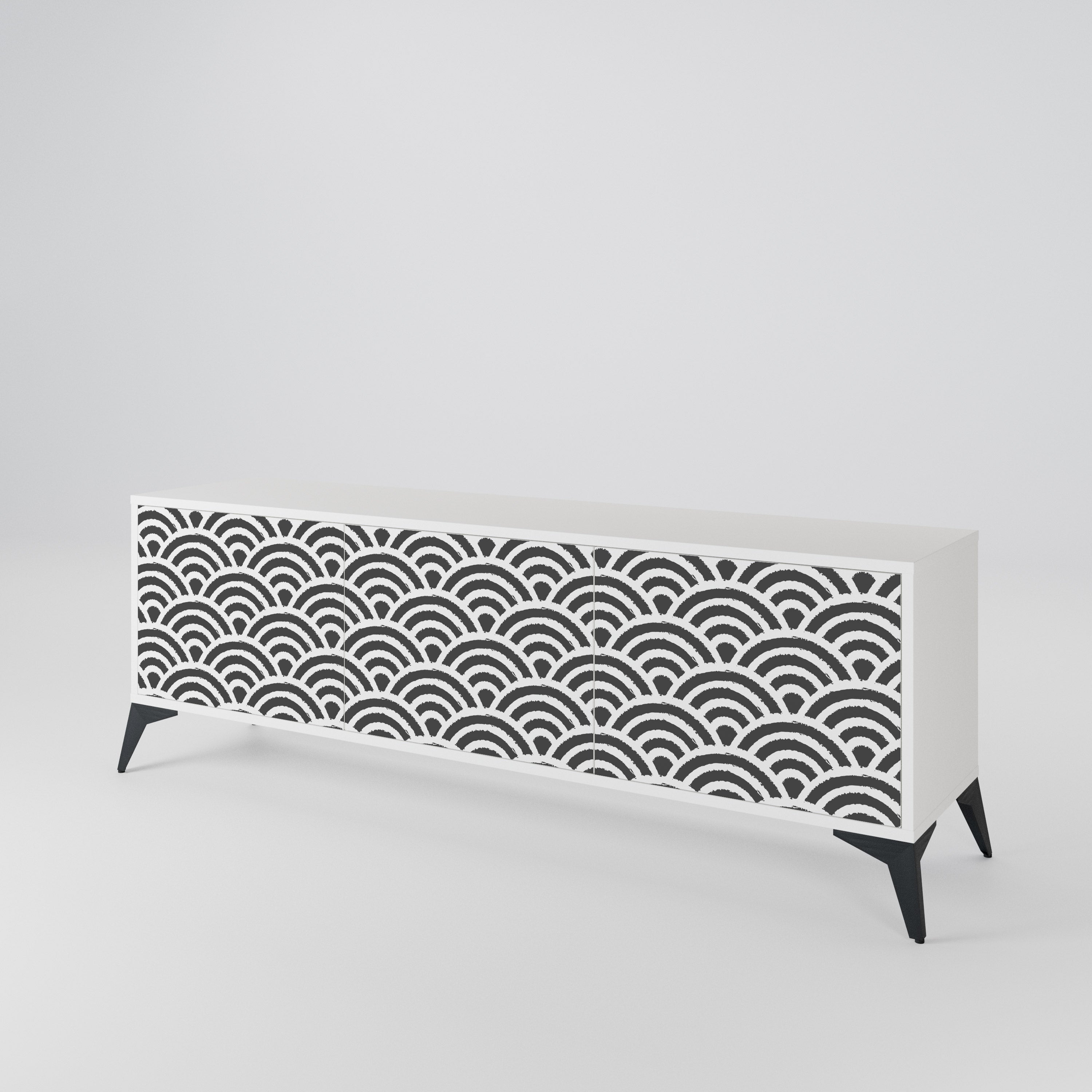 GLOOMY HOST 3-Door TV Cabinet