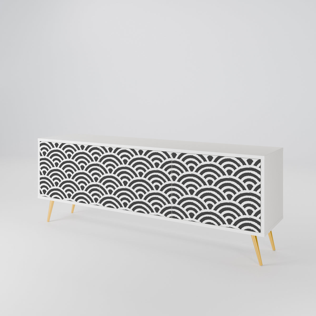GLOOMY HOST 3-Door TV Cabinet