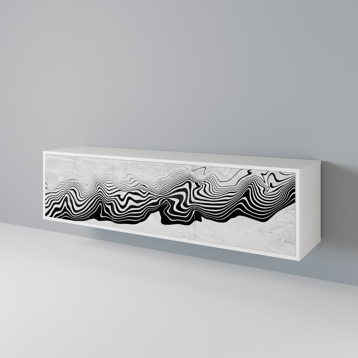 MONOCHROME MIRAGE 3-Door TV Cabinet