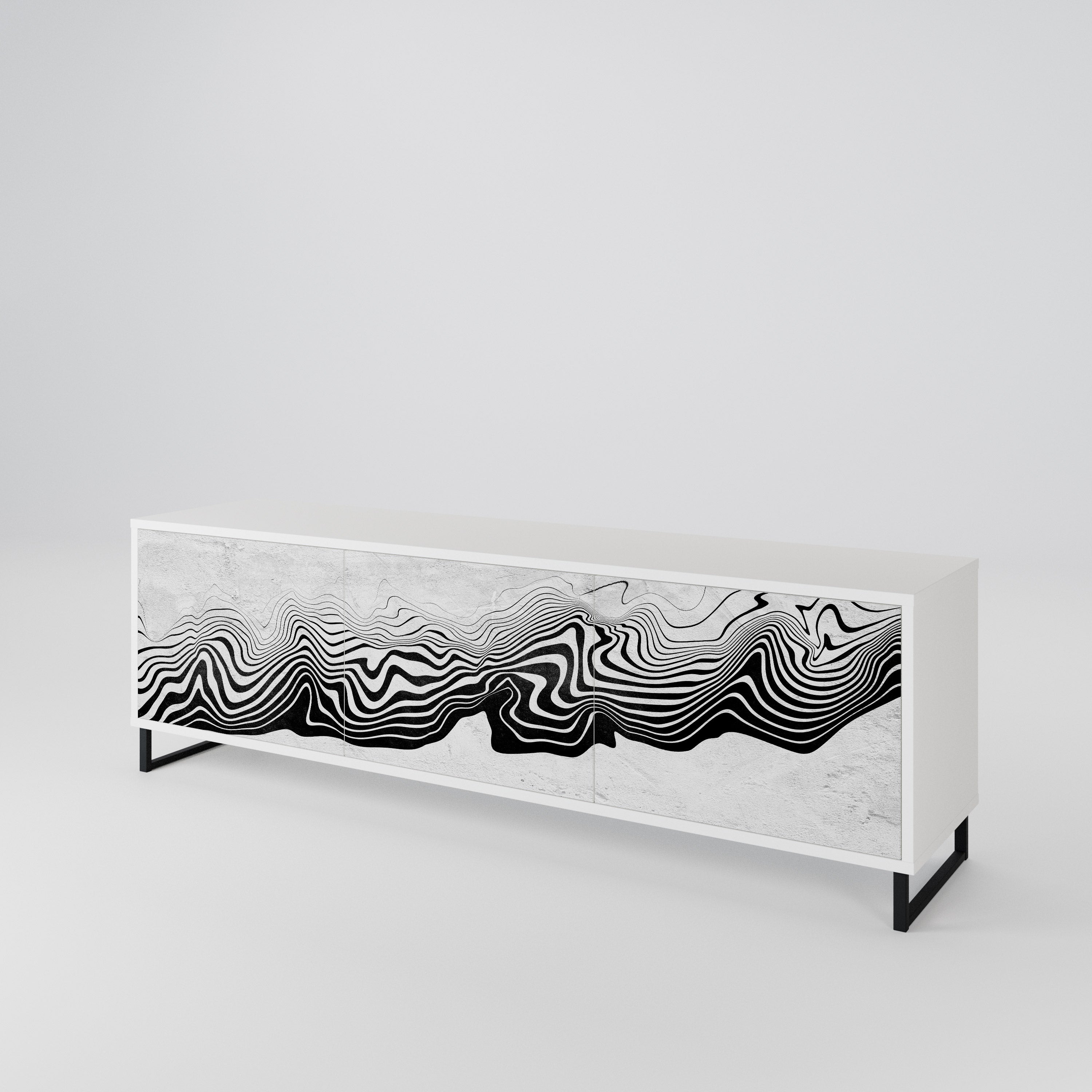 MONOCHROME MIRAGE 3-Door TV Cabinet