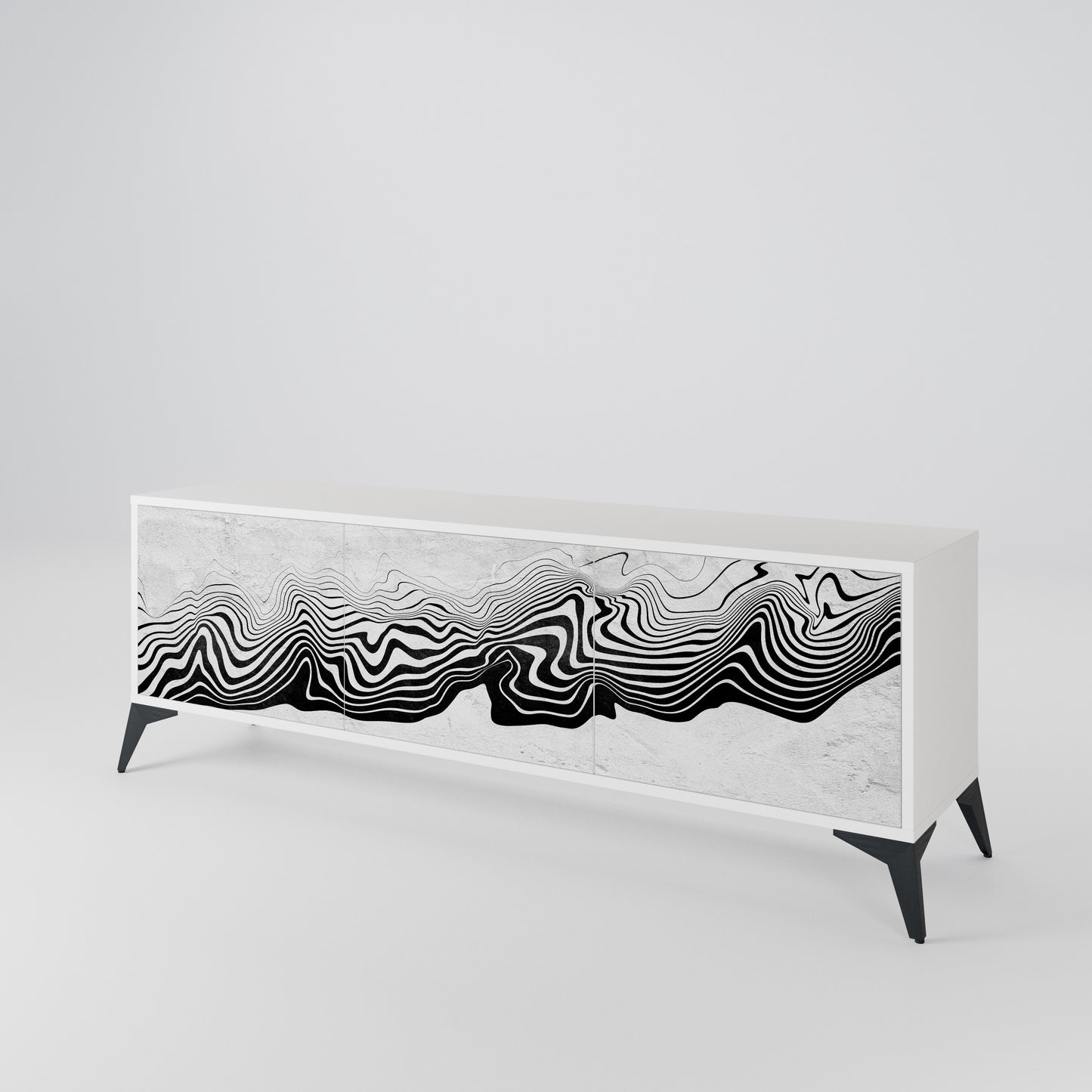 MONOCHROME MIRAGE 3-Door TV Cabinet