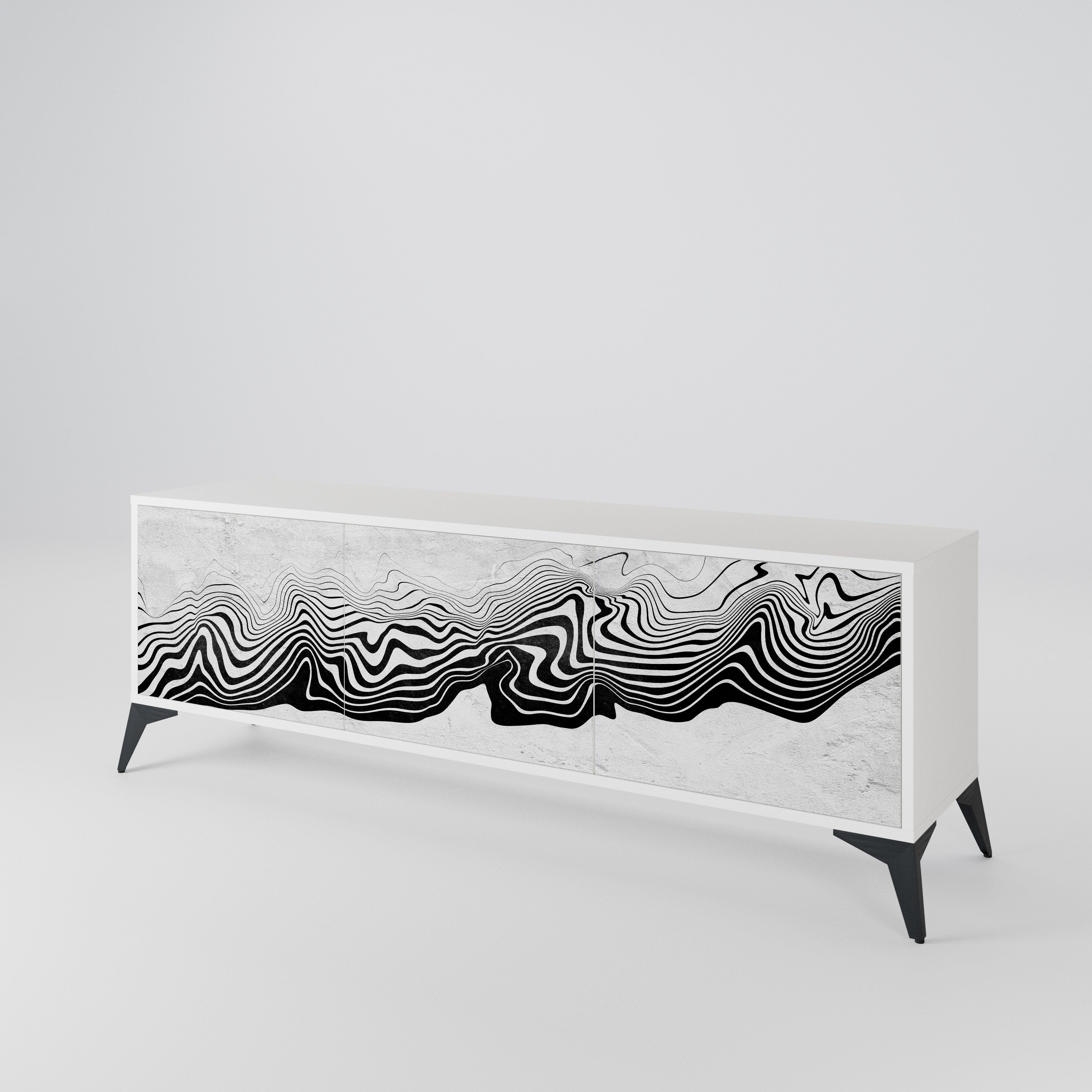 MONOCHROME MIRAGE 3-Door TV Cabinet