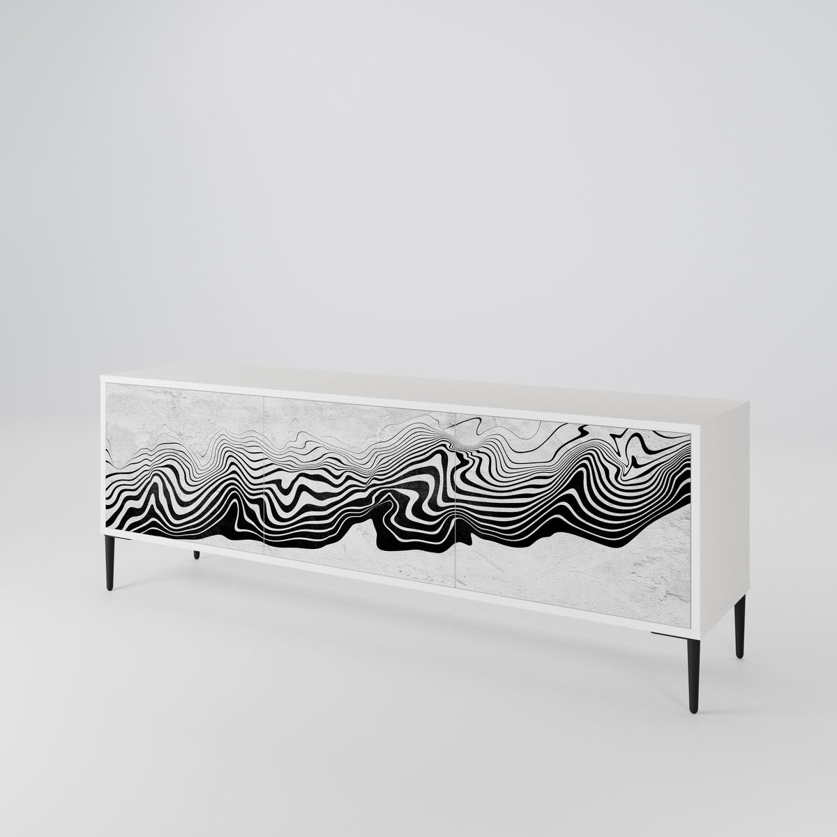 MONOCHROME MIRAGE 3-Door TV Cabinet